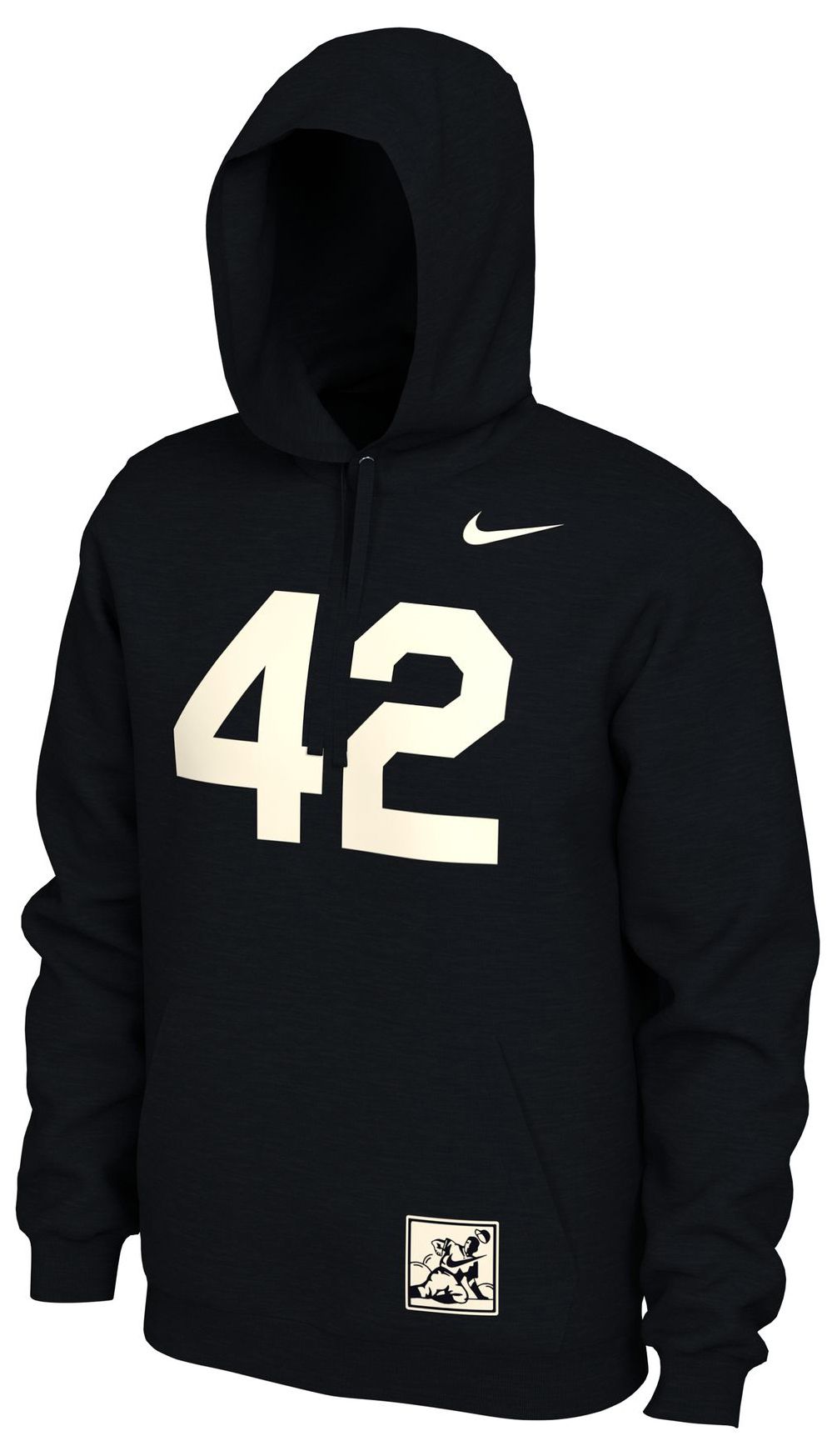 Nike Men's Los Angeles Dodgers Jackie Robinson #42 Black Club Hoodie product image