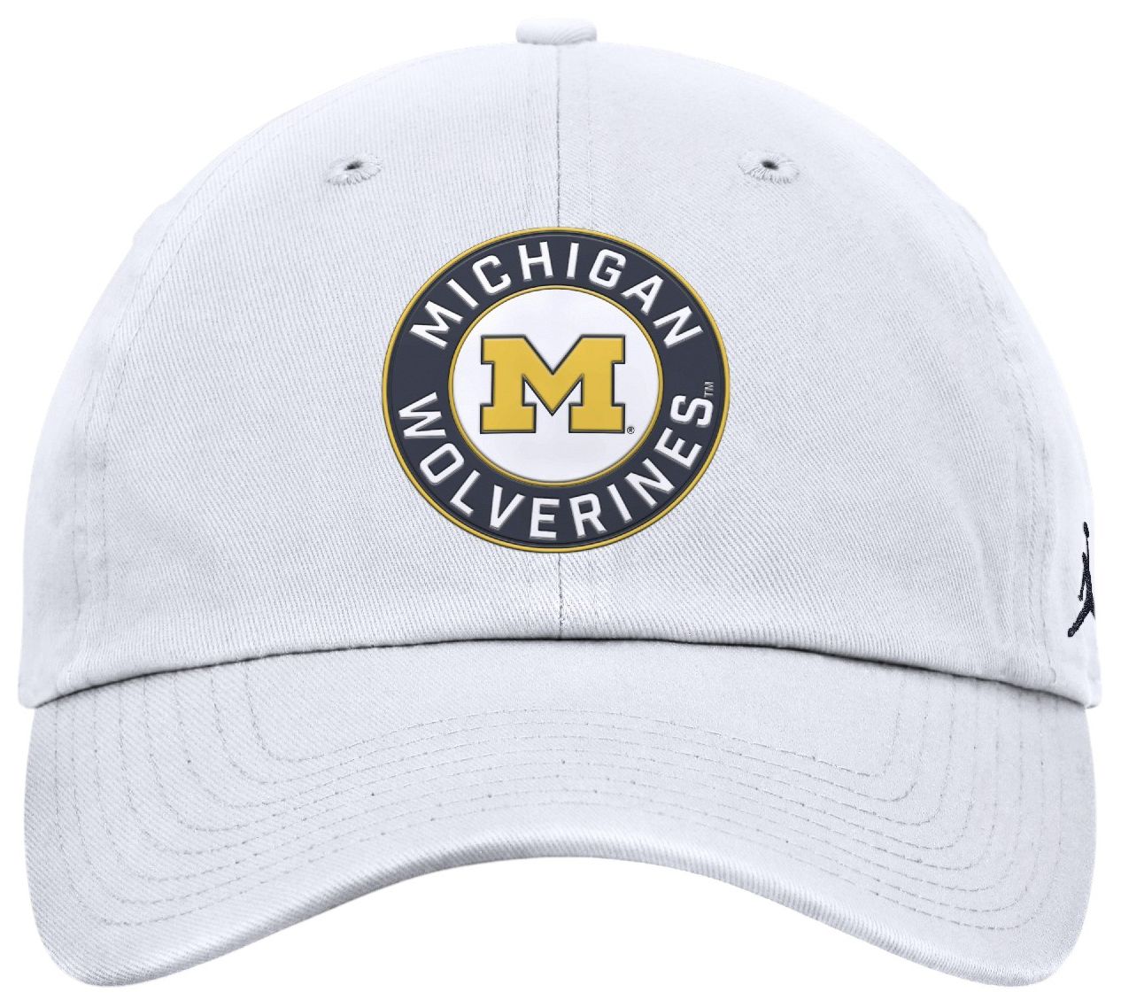 Jordan Adult Michigan Wolverines White Primetime Club Adjustable Hat product image