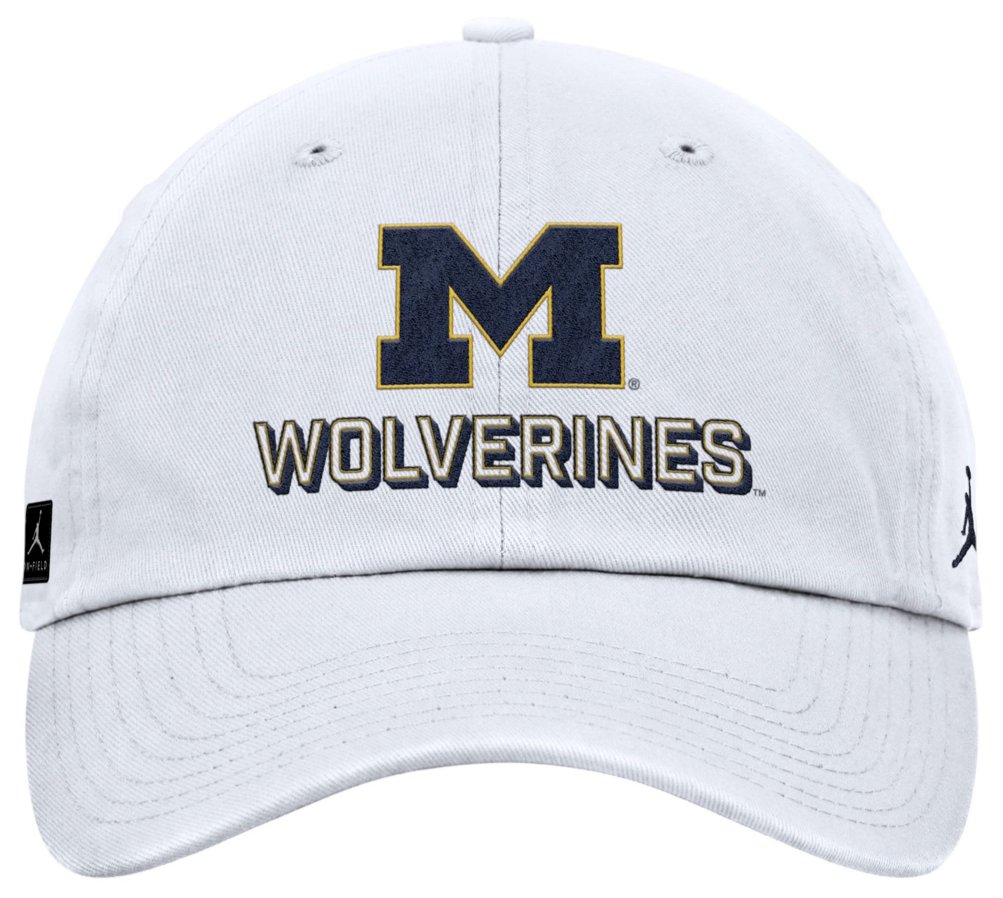 Jordan Adult Michigan Wolverines White Game Day Club Adjustable Hat product image
