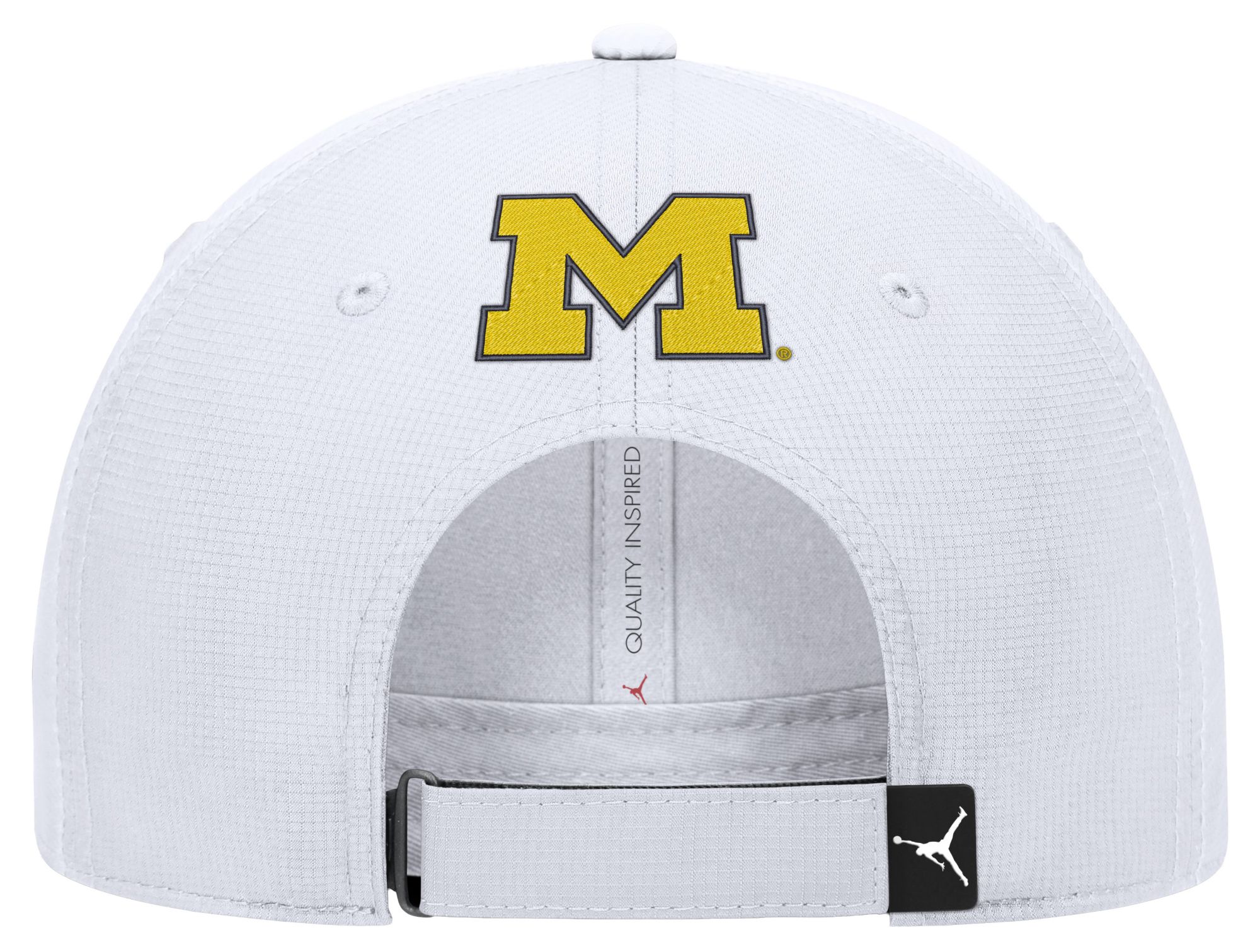 Jordan Adult Michigan Wolverines White Dri-Fit Primetime Structured Adjustable Hat product image