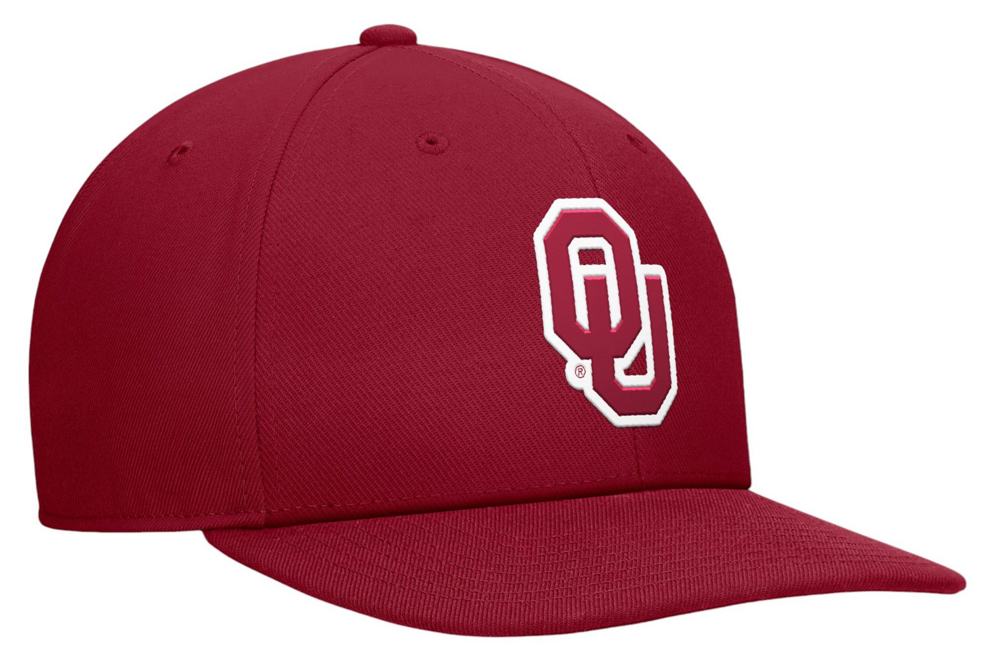Jordan Men's Oklahoma Sooners Crimson Pro Flat Brim Snapback Adjustable Hat product image