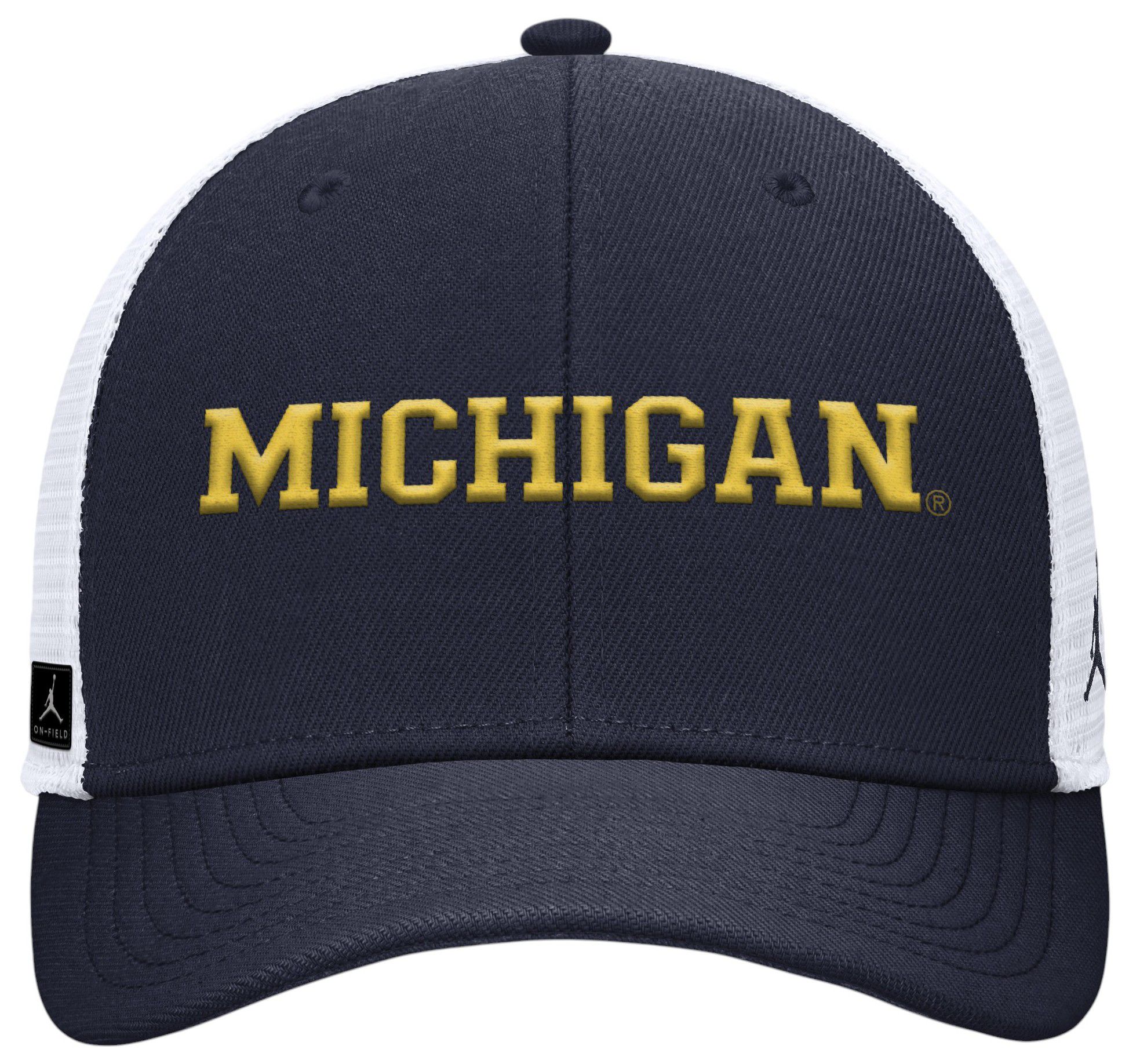 Nike Adult Michigan Wolverines College Navy Rise Gameday Trucker Adjustable Hat product image