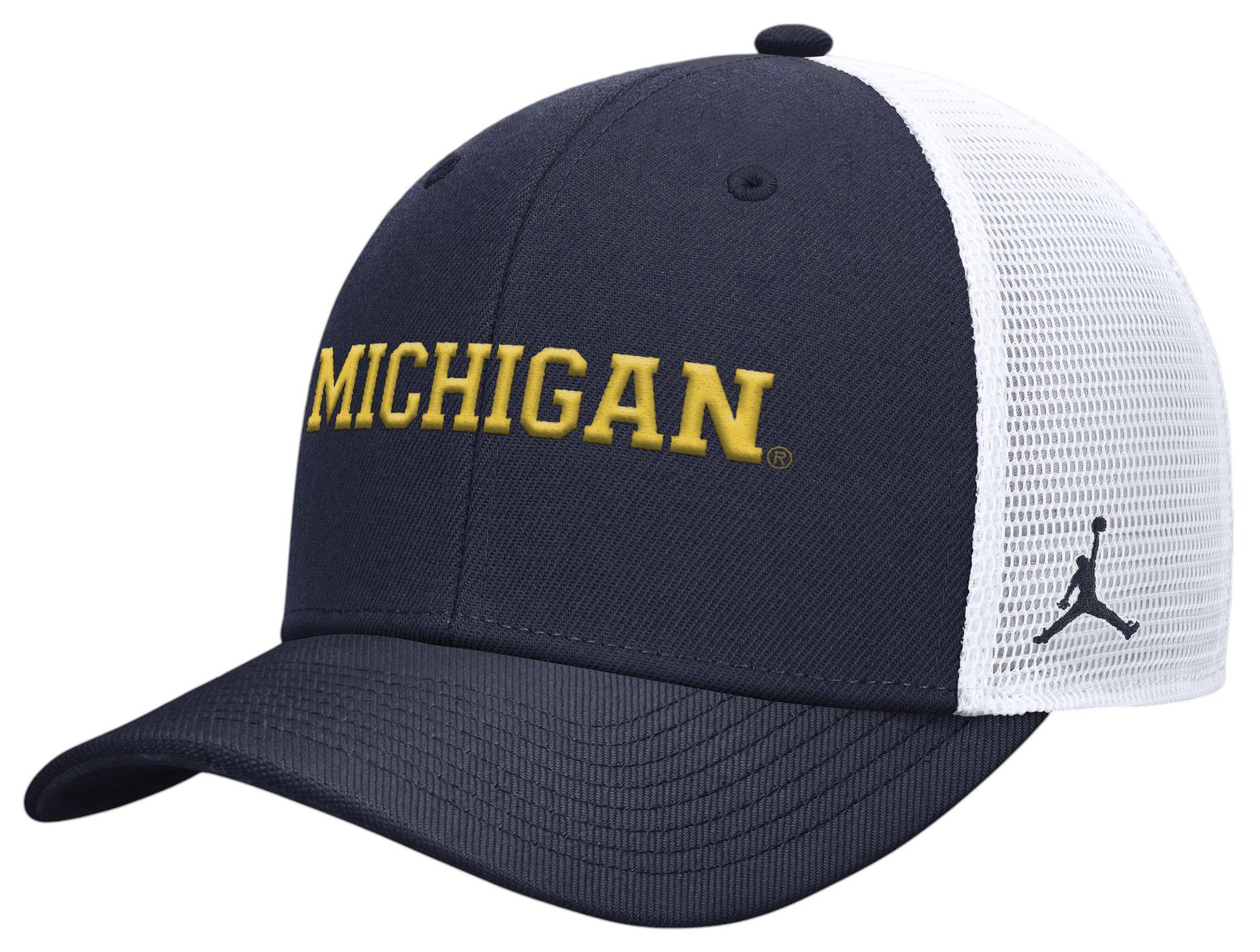 Nike Adult Michigan Wolverines College Navy Rise Gameday Trucker Adjustable Hat product image