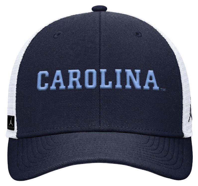 Jordan Adult North Carolina Tar Heels College Navy Rise Gameday Trucker Adjustable Hat product image