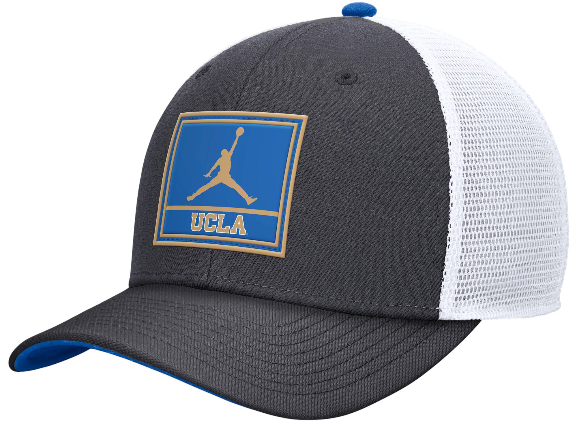 Jordan Men's UCLA Bruins Grey Rise Adjustable Trucker Hat product image