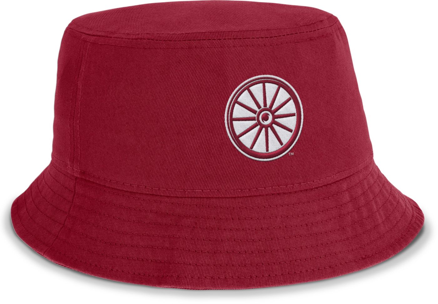 Jordan Men s Oklahoma Sooners Crimson Dri FIT Apex Swoosh Bucket Hat Dick s Sporting Goods