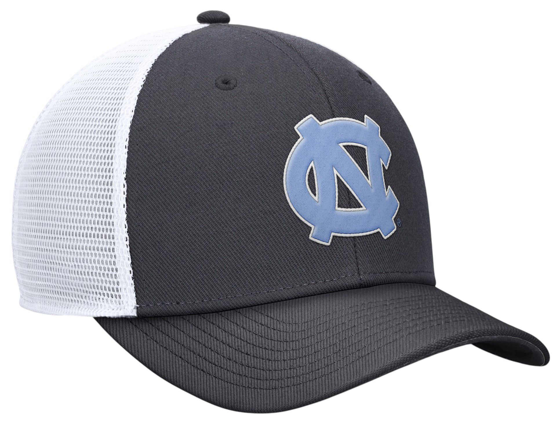 Jordan Adult North Carolina Tar Heels Anthracite Rise Logo Trucker Hat product image