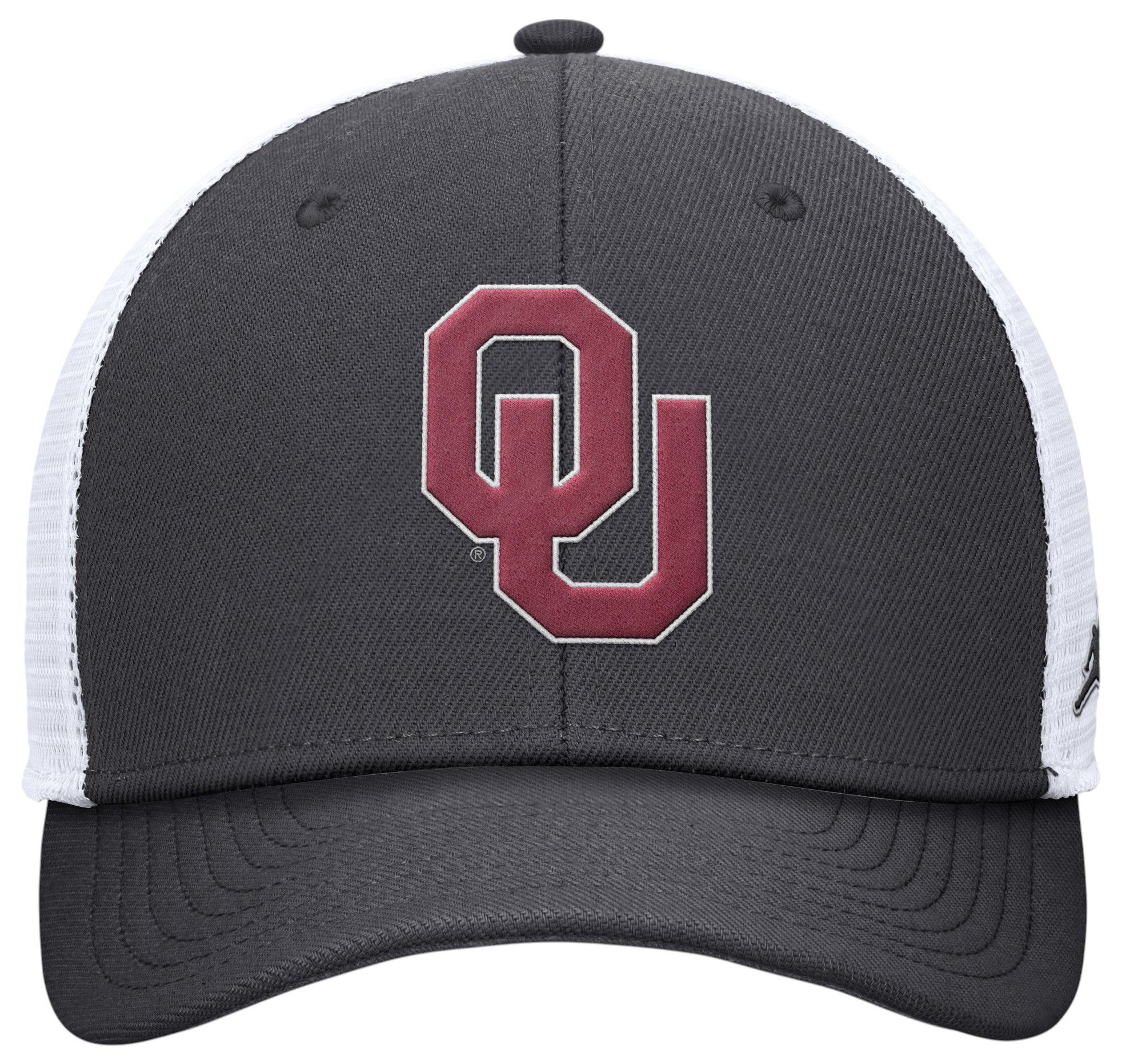 Jordan Adult Oklahoma Sooners Anthracite Rise Logo Trucker Hat product image