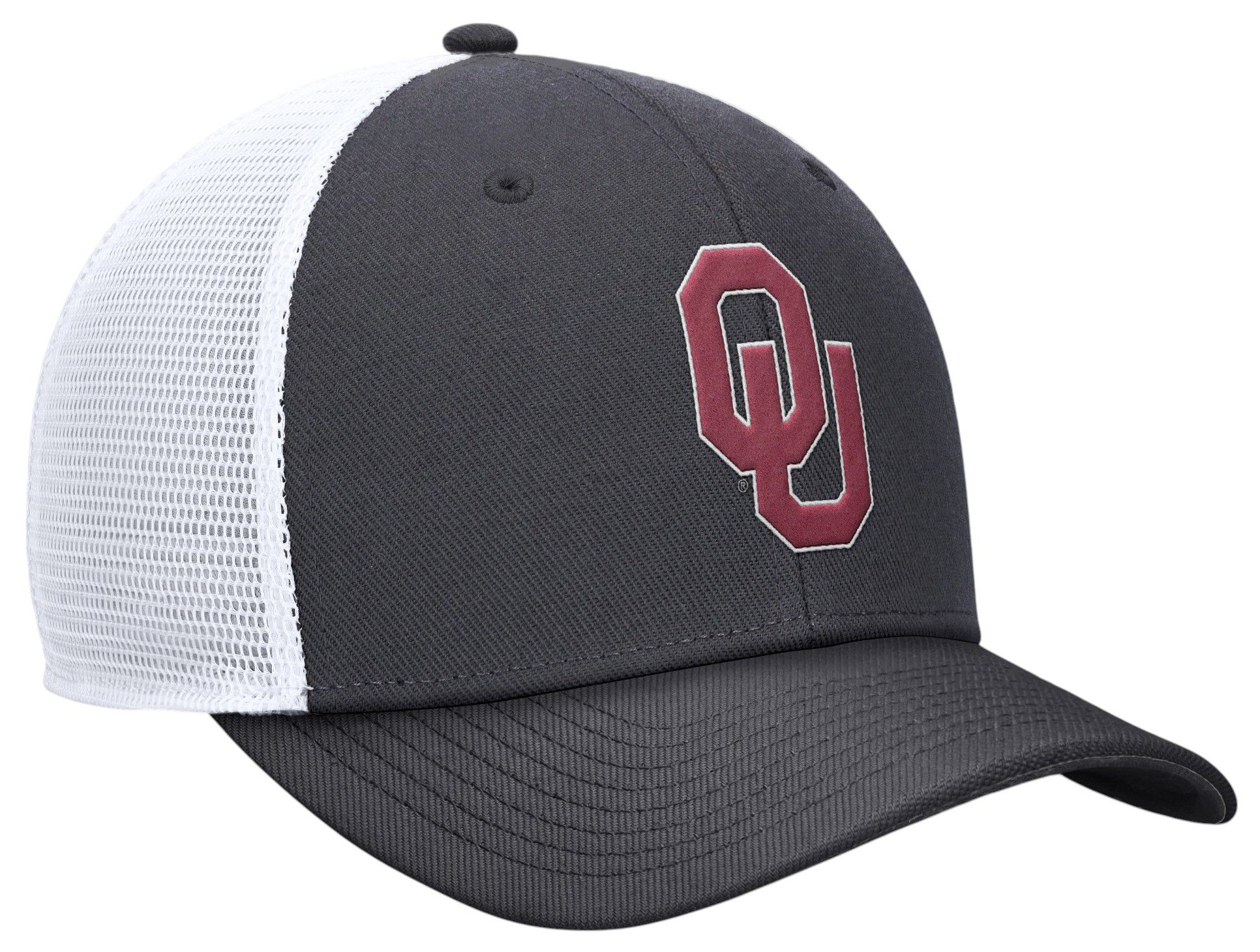 Jordan Adult Oklahoma Sooners Anthracite Rise Logo Trucker Hat product image