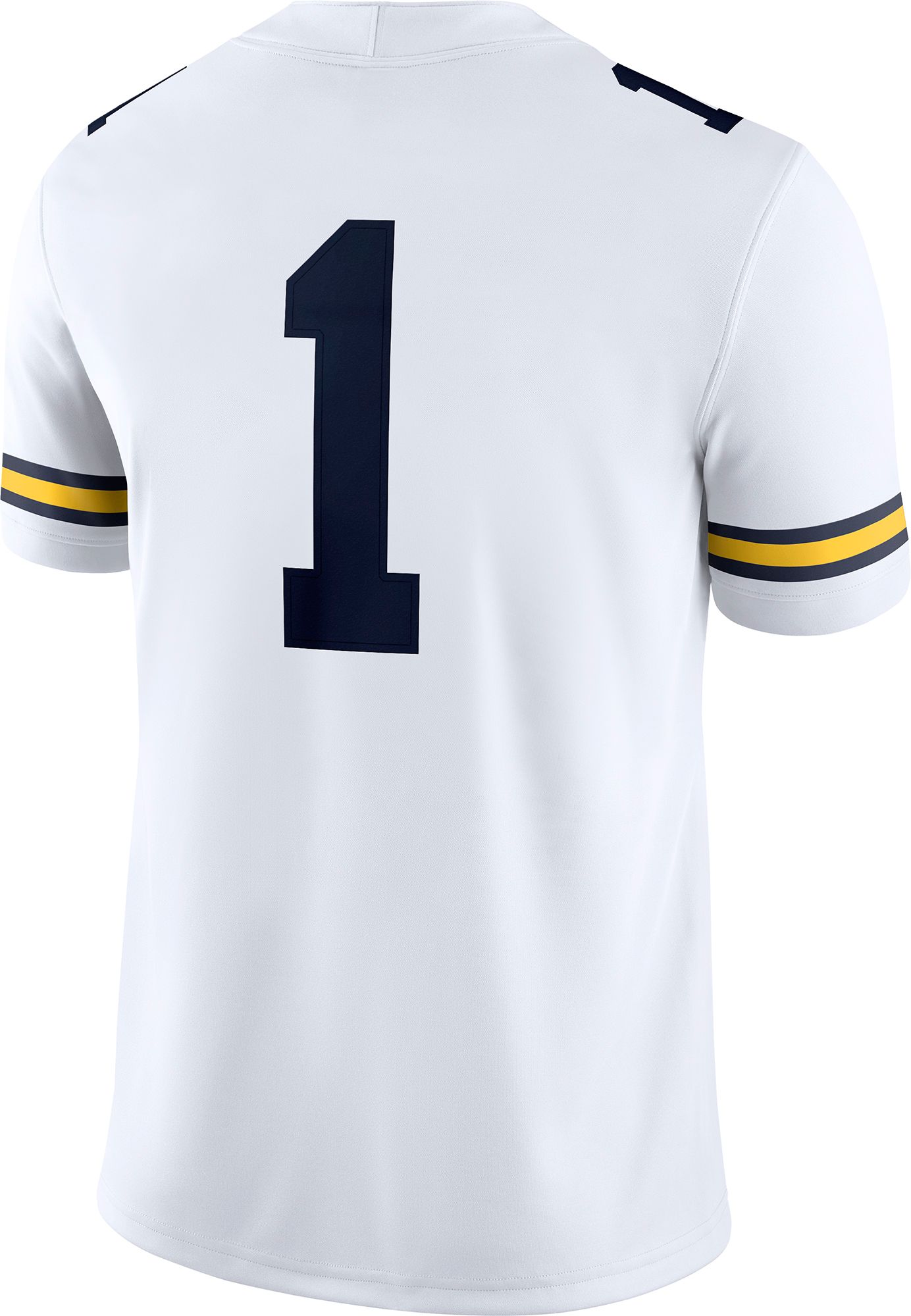 Jordan Men's Michigan Wolverines #1 White Dri-FIT Replica Football Game Jersey product image