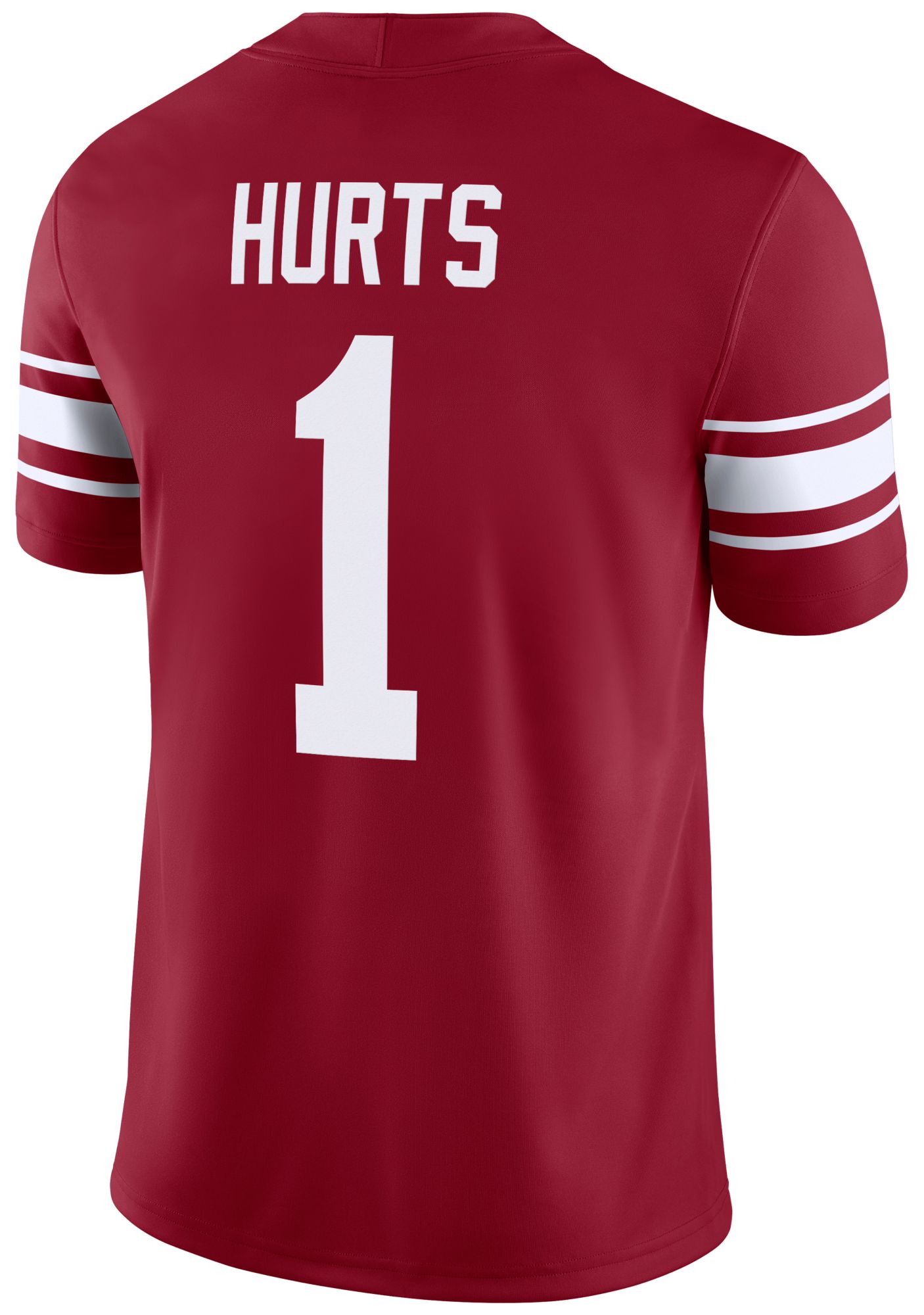 Jordan Men's Oklahoma Sooners Jalen Hurts #1 Crimson Dri-FIT Replica Football Game Jersey product image
