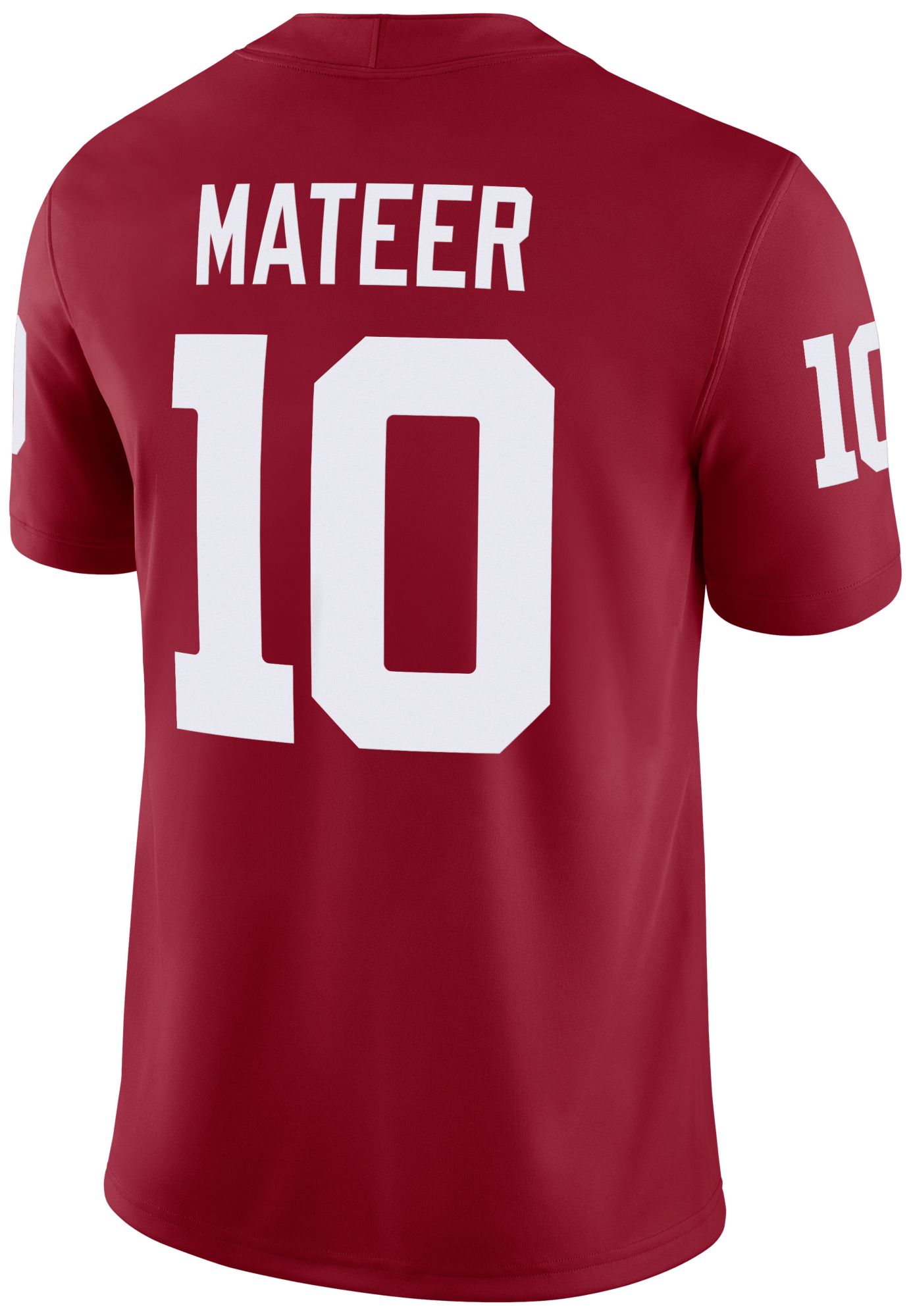 Jordan Men's Oklahoma Sooners John Mateer #10 Crimson Dri-FIT Replica Football Game Jersey product image