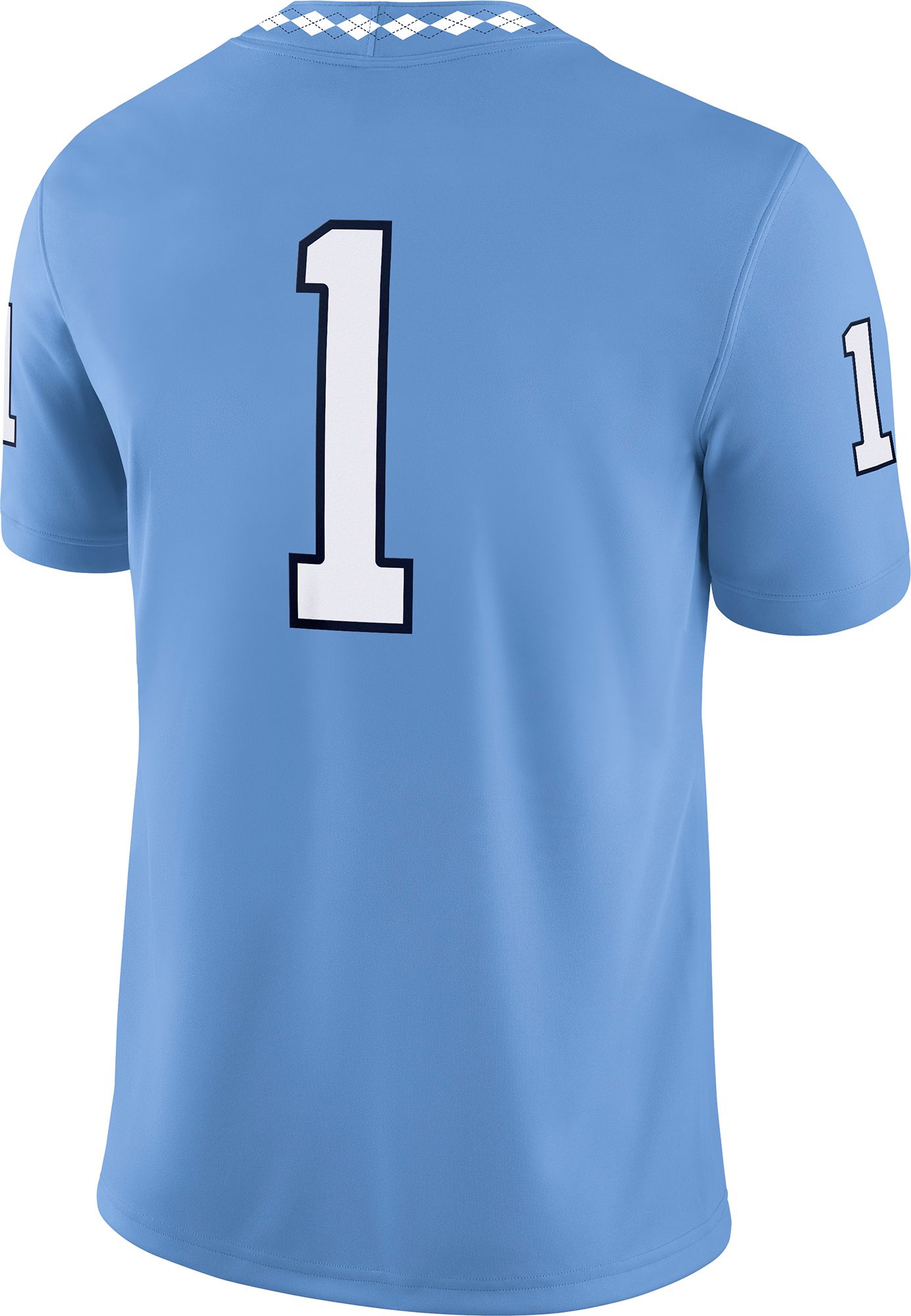 Jordan Men's North Carolina Tar Heels #1 Carolina Blue Dri-FIT Replica Football Game Jersey product image