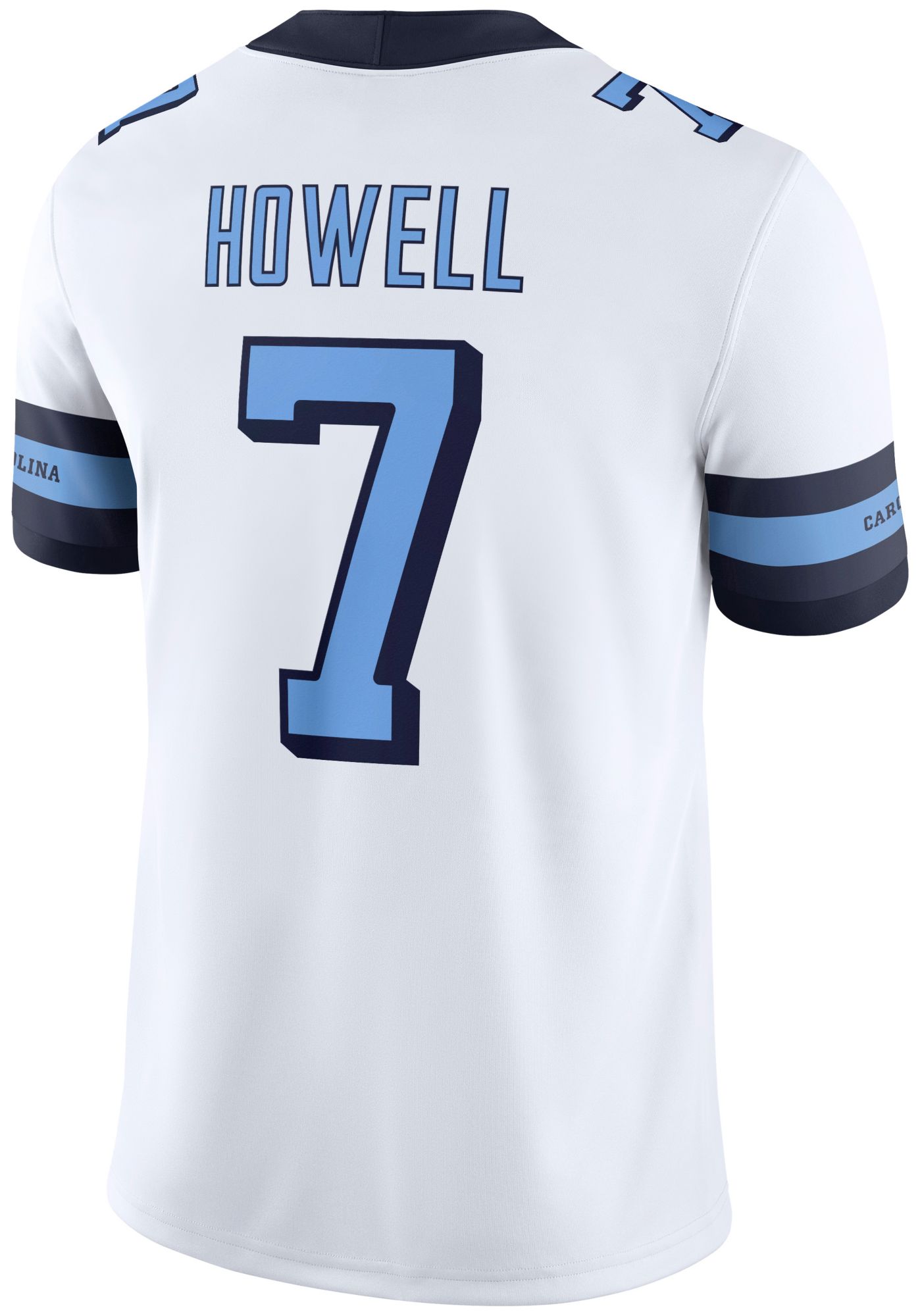 Jordan Men's North Carolina Tar Heels Sam Howell #7 White Dri-FIT Replica Football Game Jersey product image