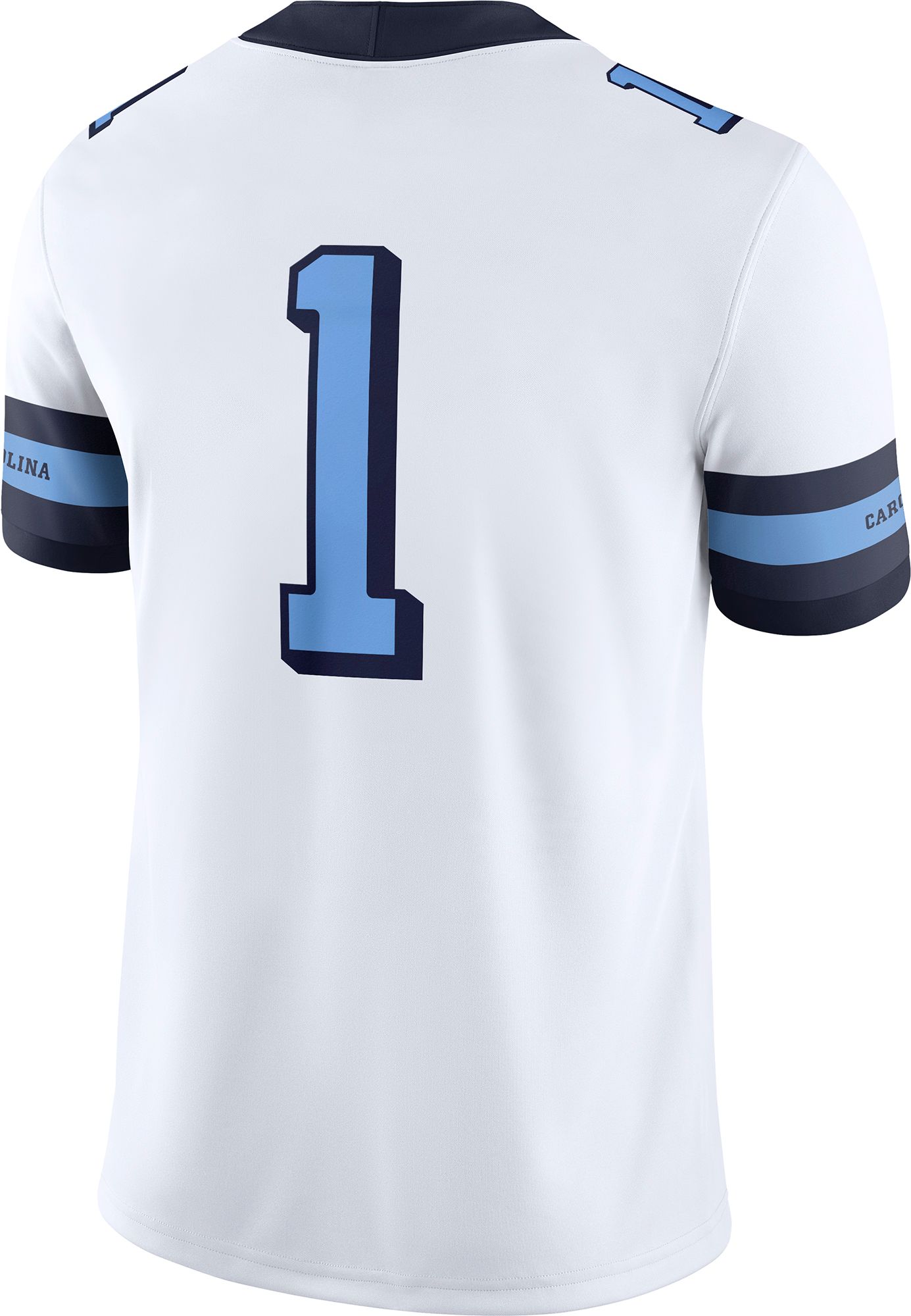Jordan Men's North Carolina Tar Heels #1 White Dri-FIT Replica Football Game Jersey product image