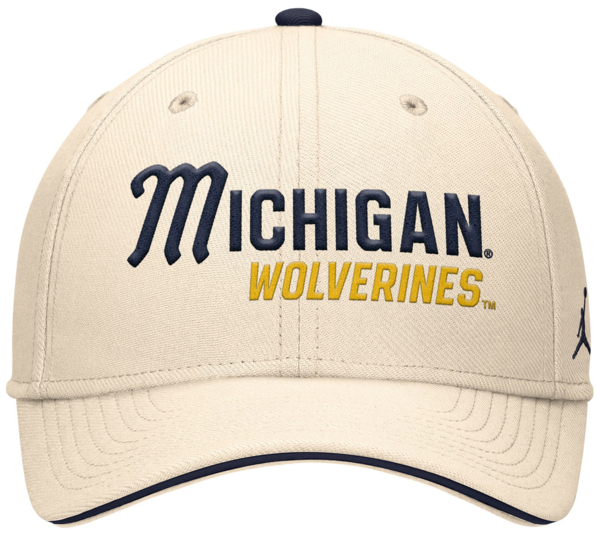 Jordan Adult Michigan Wolverines Natural Rise Primetime Swooshflex Cap product image