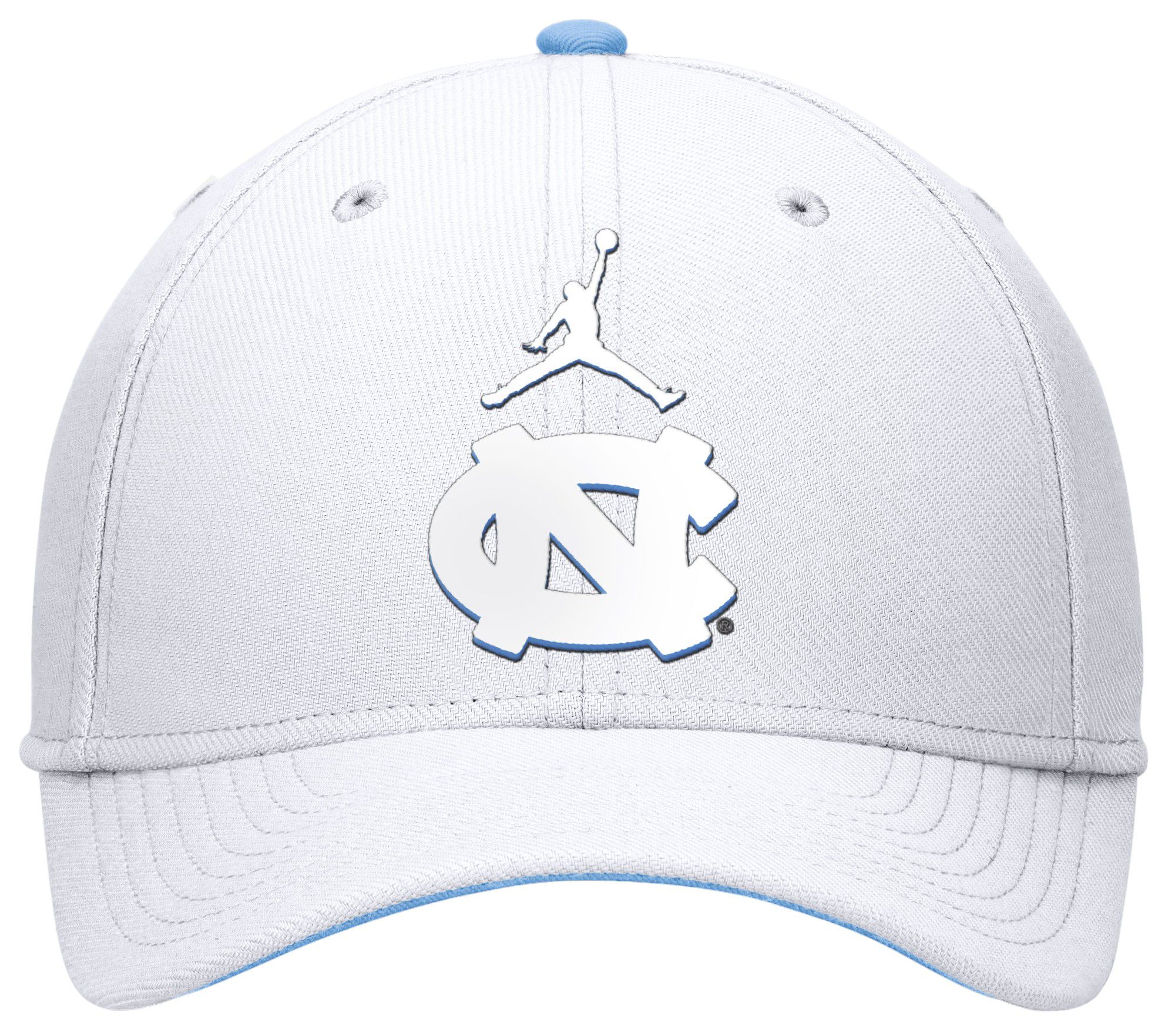Jordan Men's North Carolina Tar Heels White Swooshflex Tonal Adjustable Hat product image