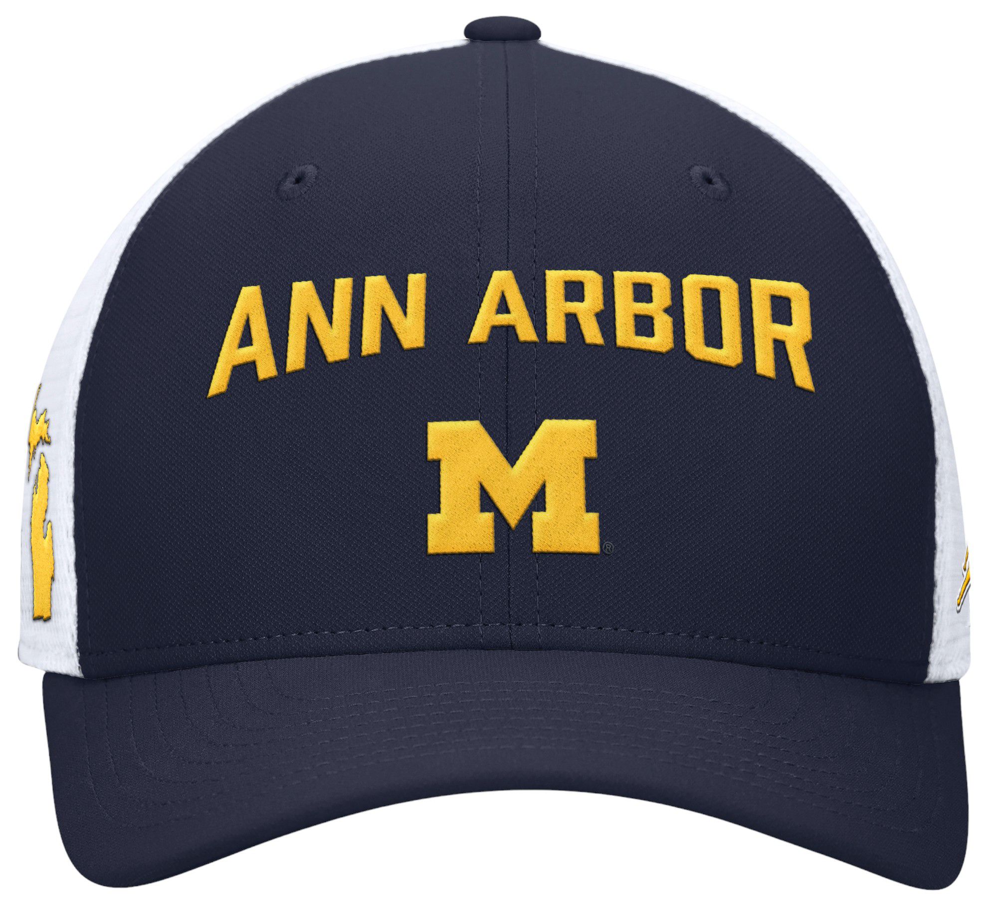 Jordan Men's Michigan Wolverines Blue Rise Adjustable Trucker Hat product image