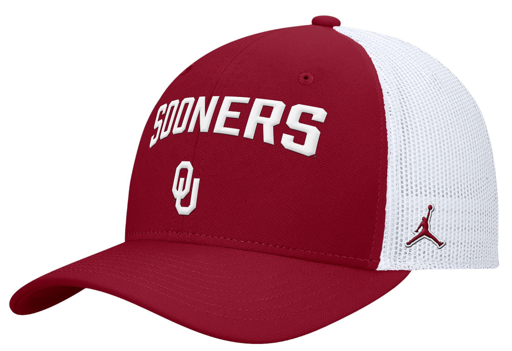 Jordan Men's Oklahoma Sooners Crimson Rise Adjustable Trucker Hat product image