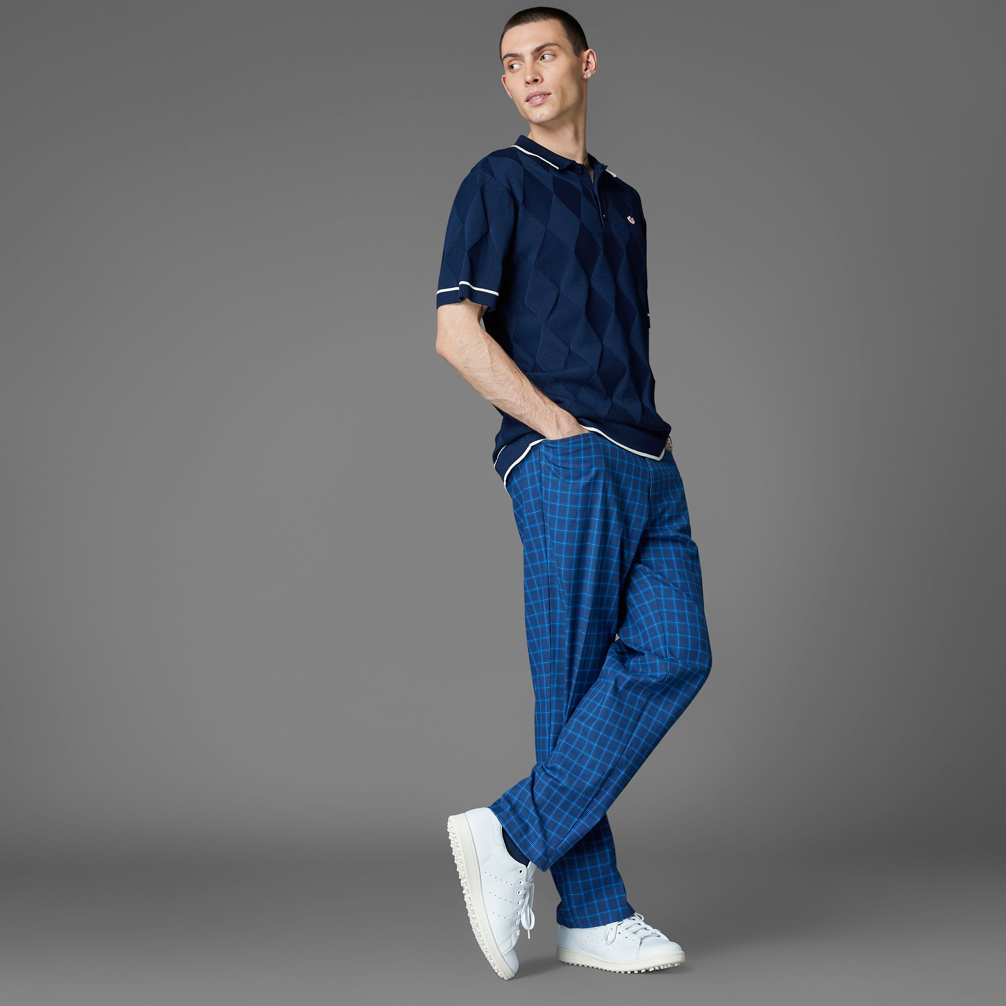 adidas Originals Men's Argyle Knit Golf Polo product image