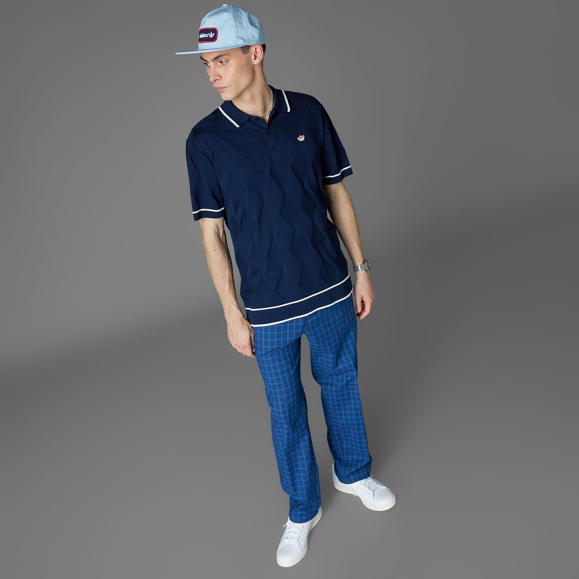 adidas Originals Men's Argyle Knit Golf Polo product image