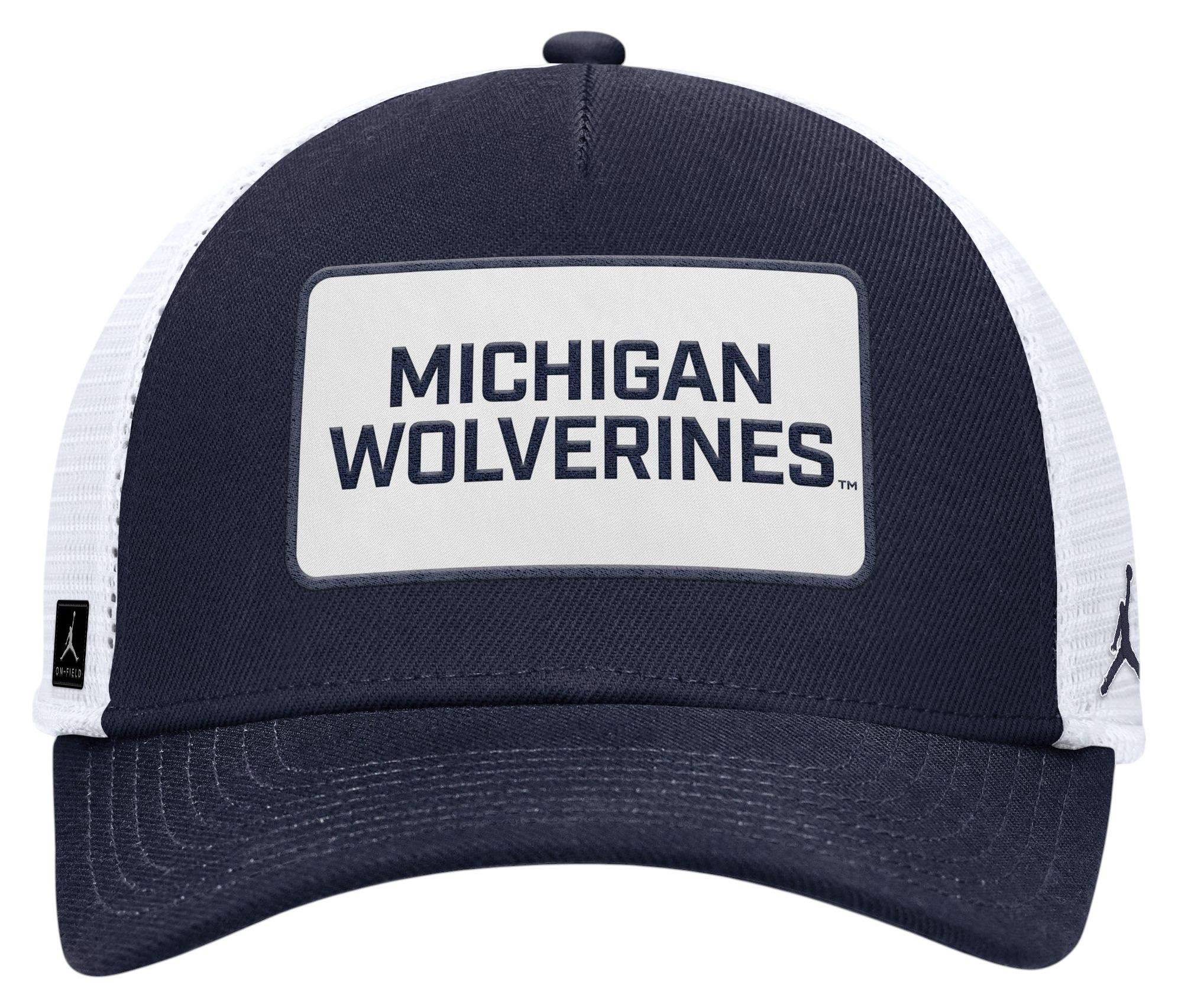 Jordan Adult Michigan Wolverines College Navy Game Day Trucker Adjustable Hat product image