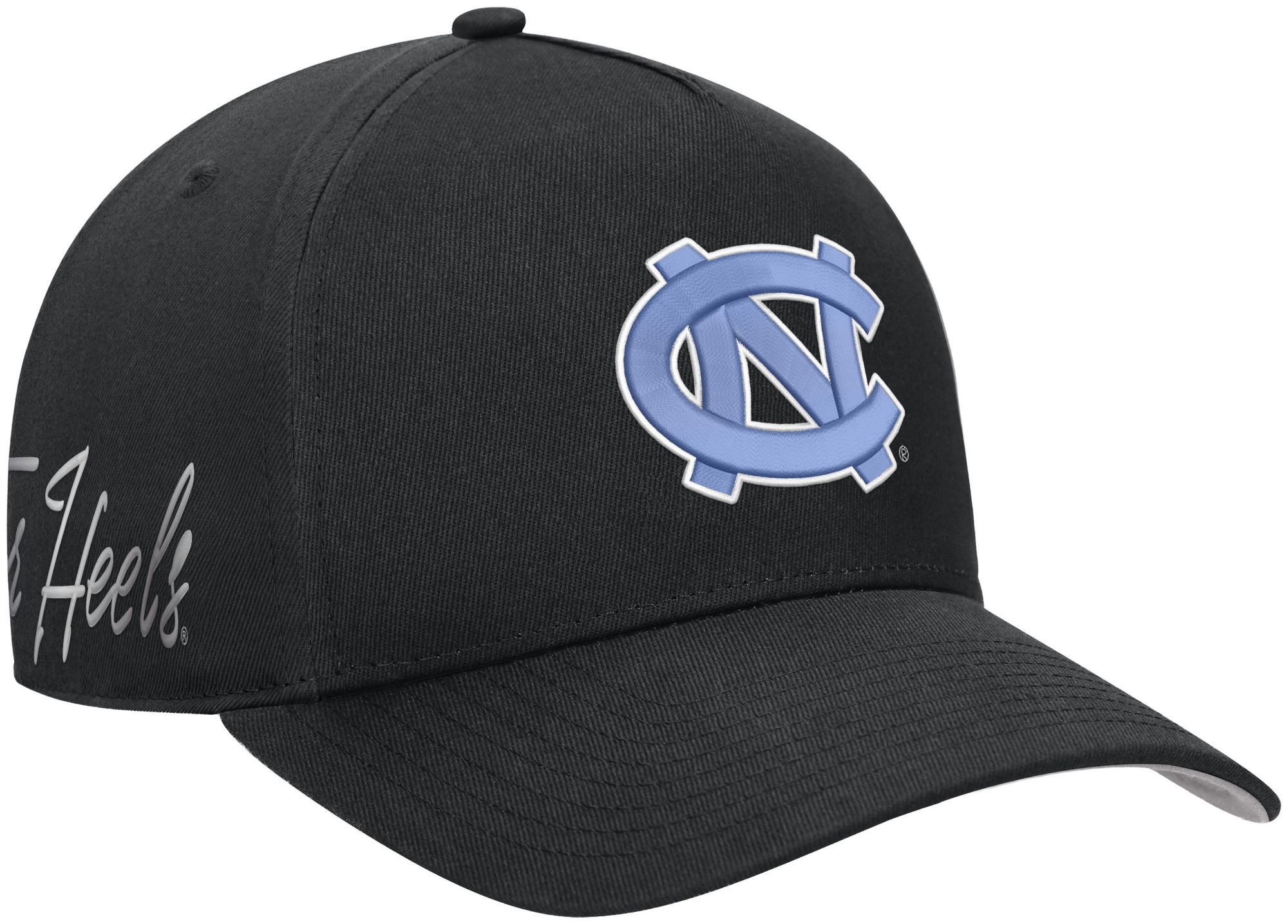 Jordan Adult North Carolina Tar Heels Black Dri-Fit Rise A-Frame Adjustable Hat product image