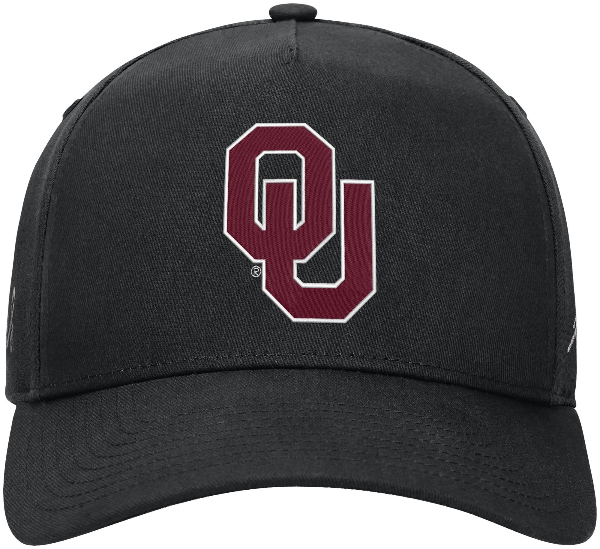 Jordan Adult Oklahoma Sooners Black Dri-Fit Rise A-Frame Adjustable Hat product image