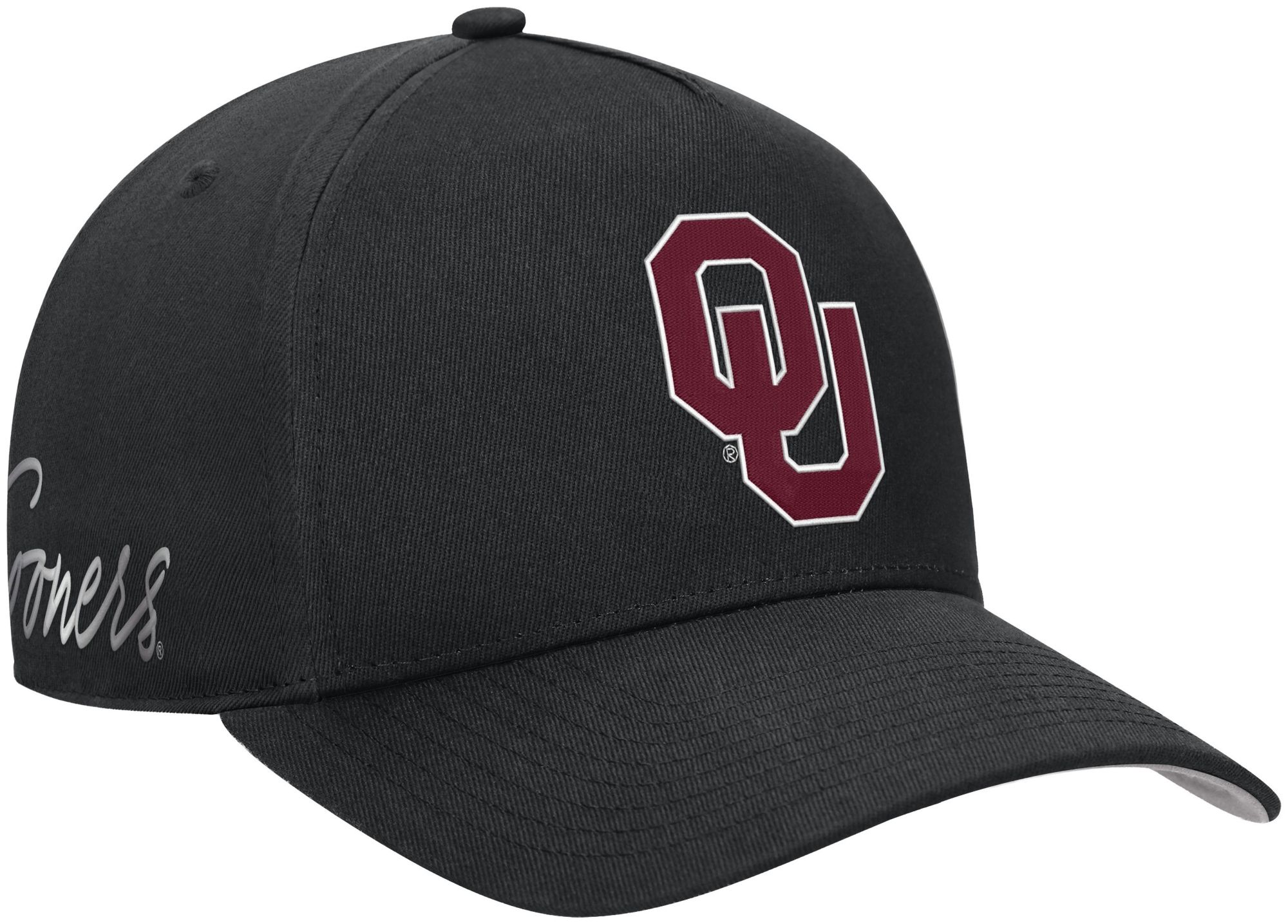 Jordan Adult Oklahoma Sooners Black Dri-Fit Rise A-Frame Adjustable Hat product image