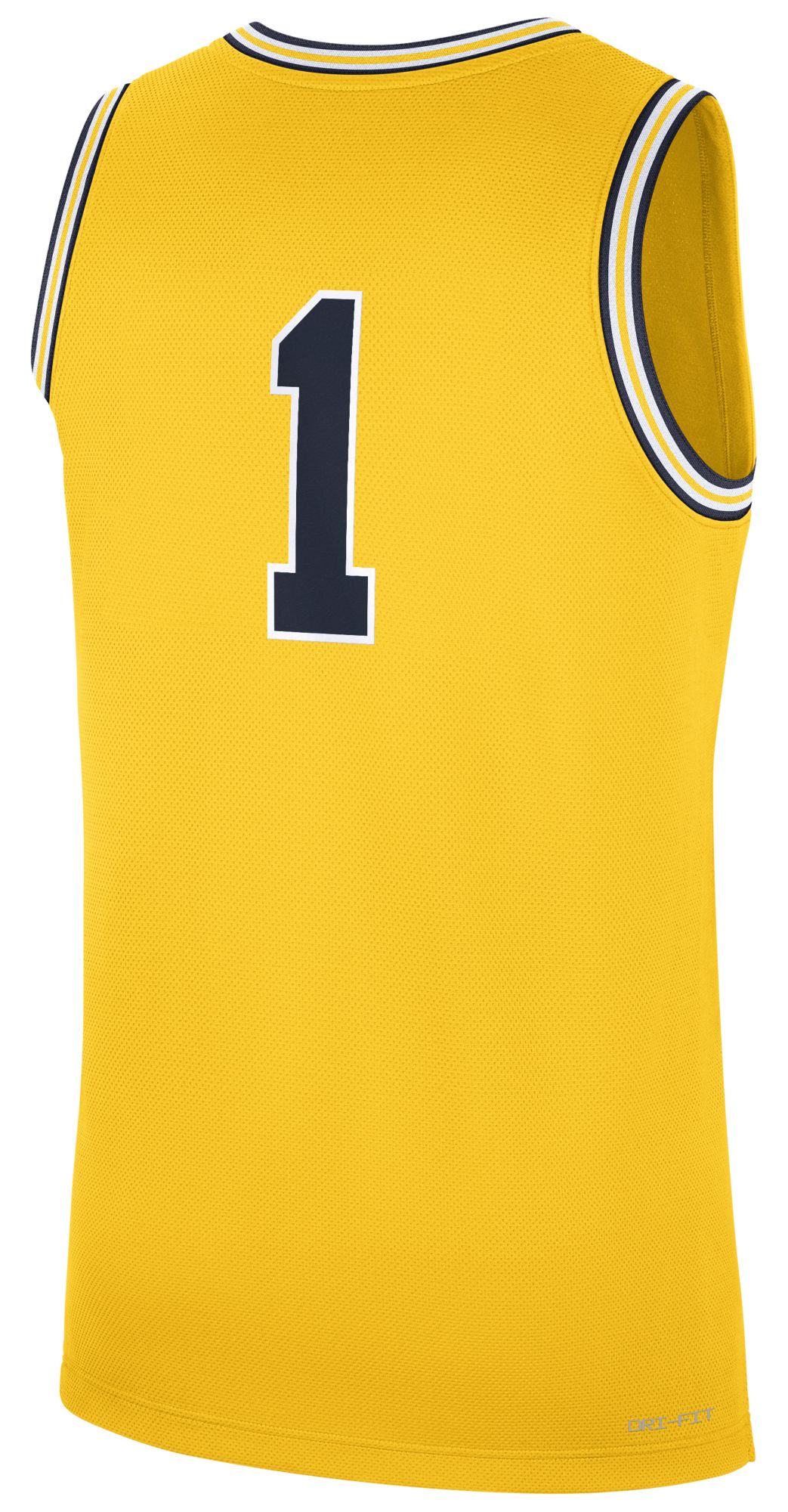 Jordan Men's Michigan Wolverines Maize Replica Basketball Jersey product image