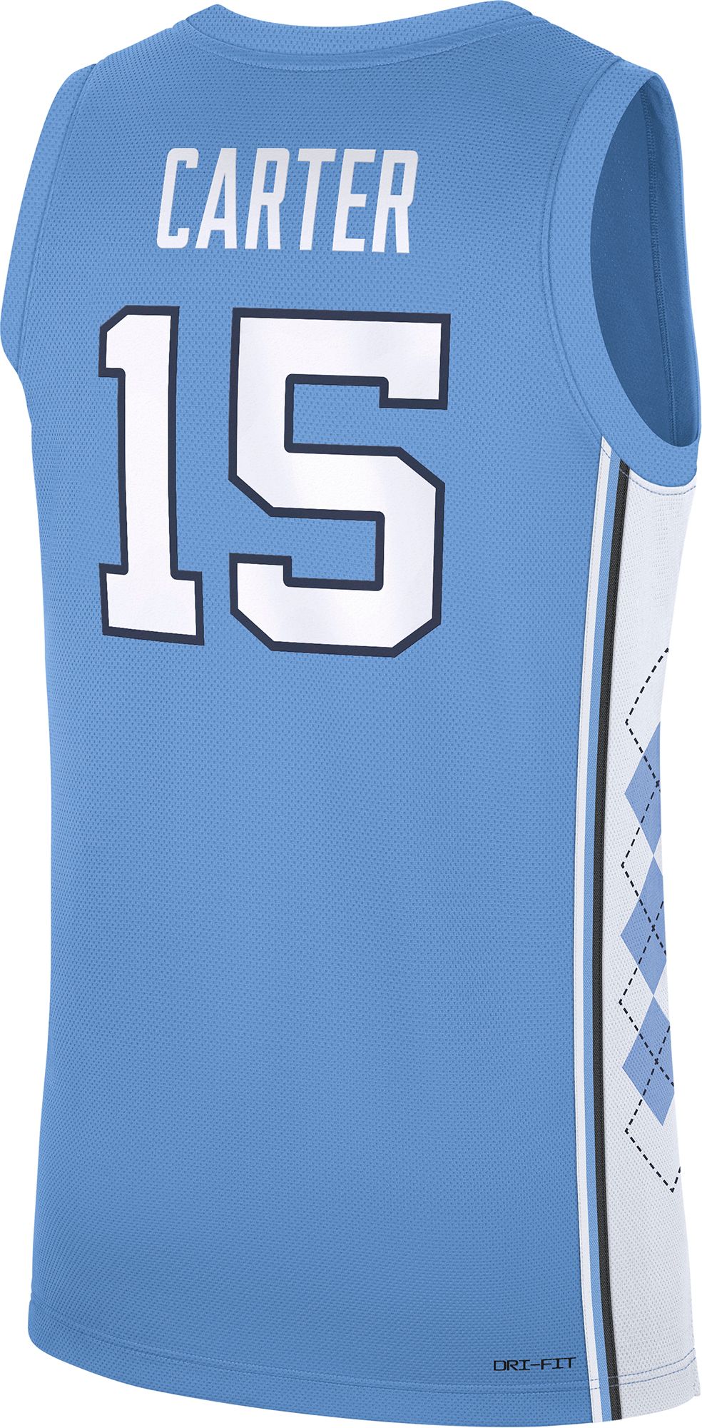 Jordan Men's North Carolina Tar Heels Vince Carter #15 Valor Blue Jersey product image