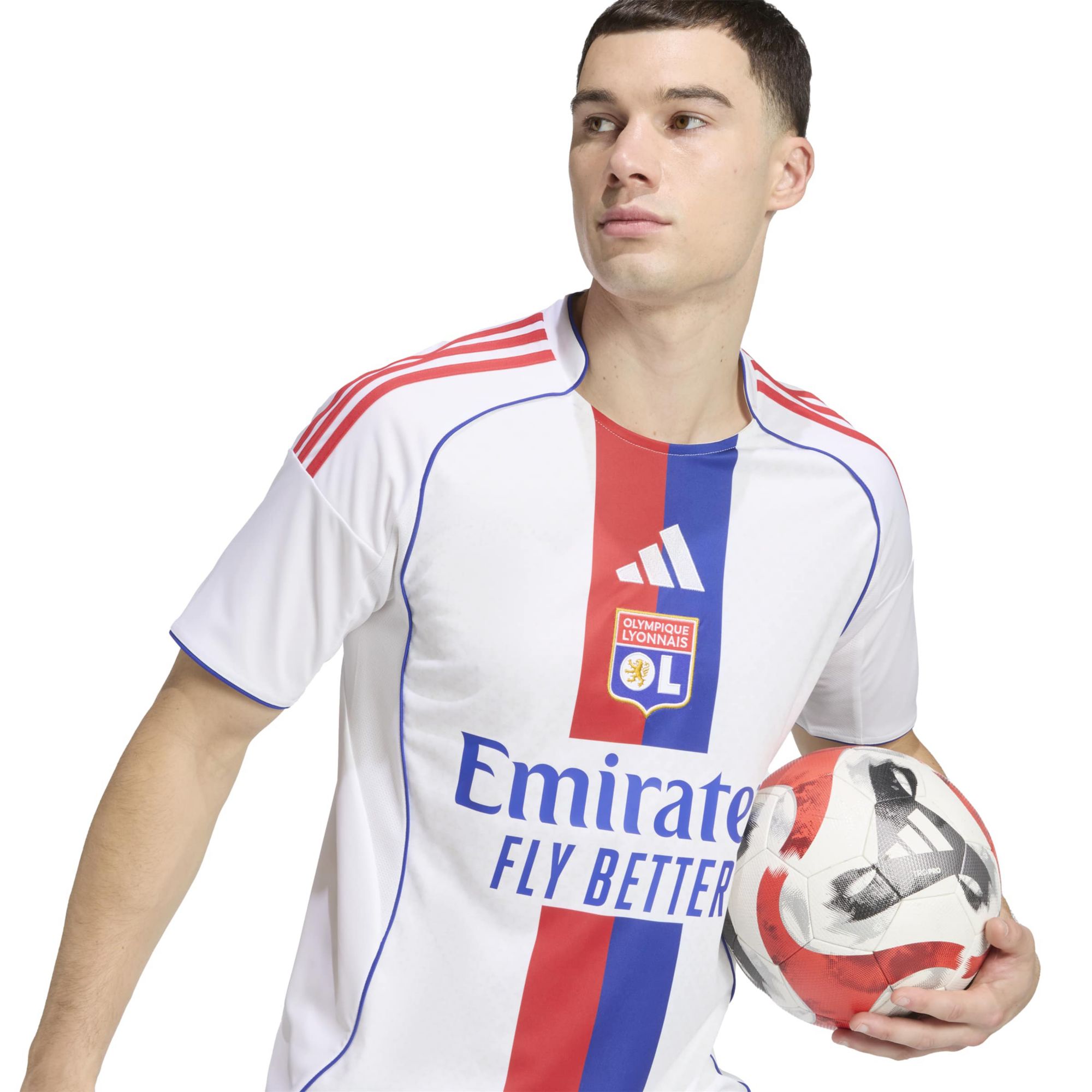 adidas Adult Lyon 2025-26 White Home Replica Jersey product image