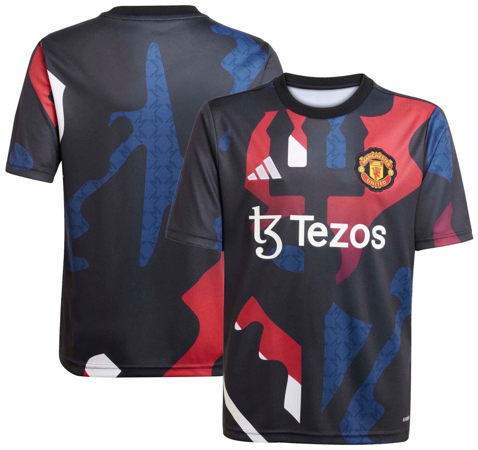 adidas Youth Manchester United 2024 Black Prematch Jersey product image