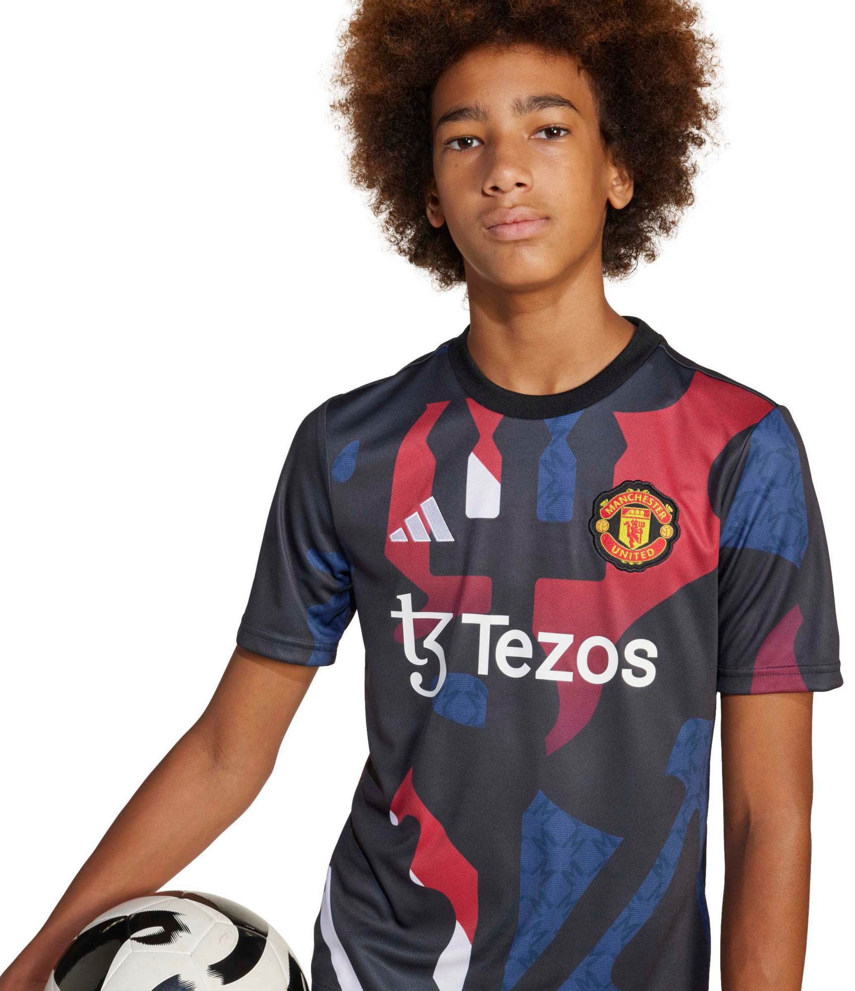 adidas Youth Manchester United 2024 Black Prematch Jersey product image