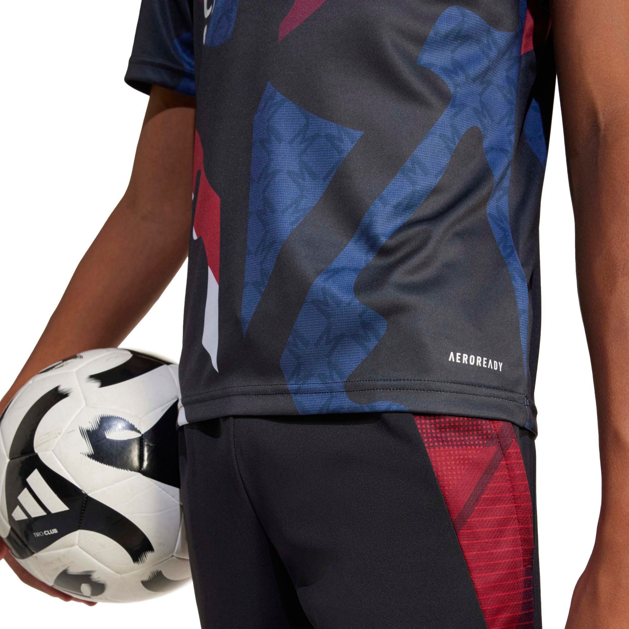 adidas Youth Manchester United 2024 Black Prematch Jersey product image