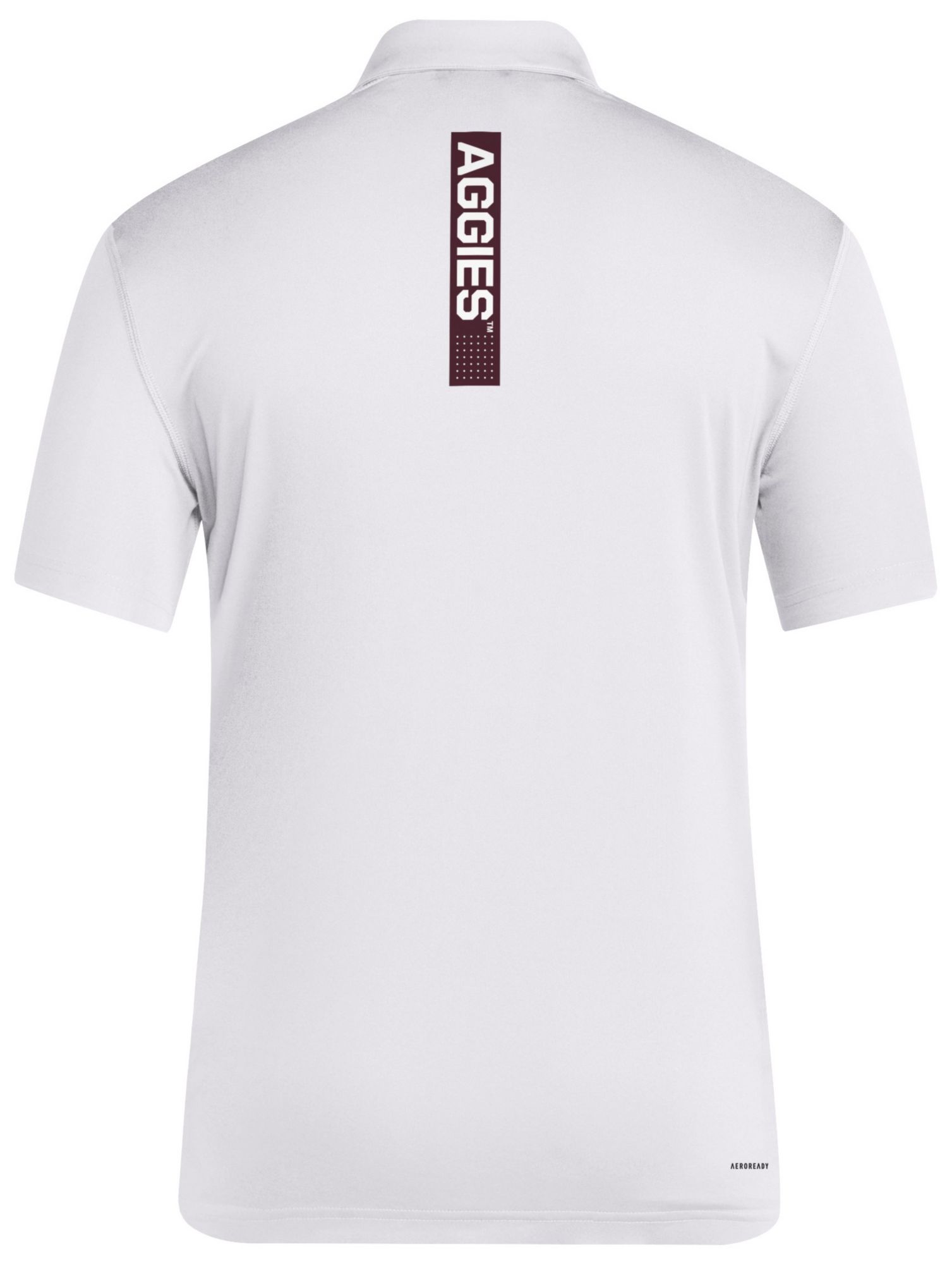 adidas Men's Texas A&M Aggies White Strategy Polo product image