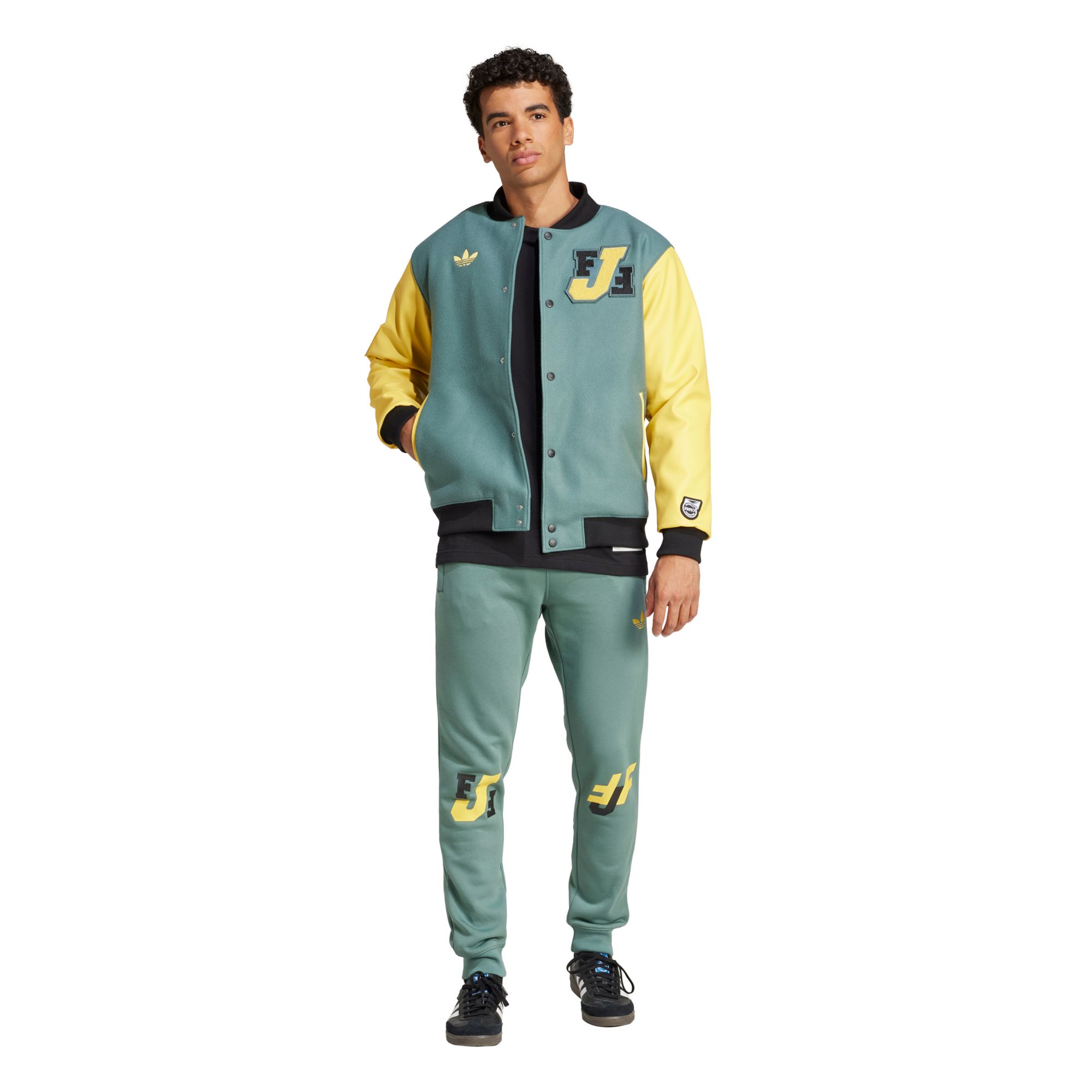 adidas Men's Jamaica 2024-25 Green Varsity Jacket product image