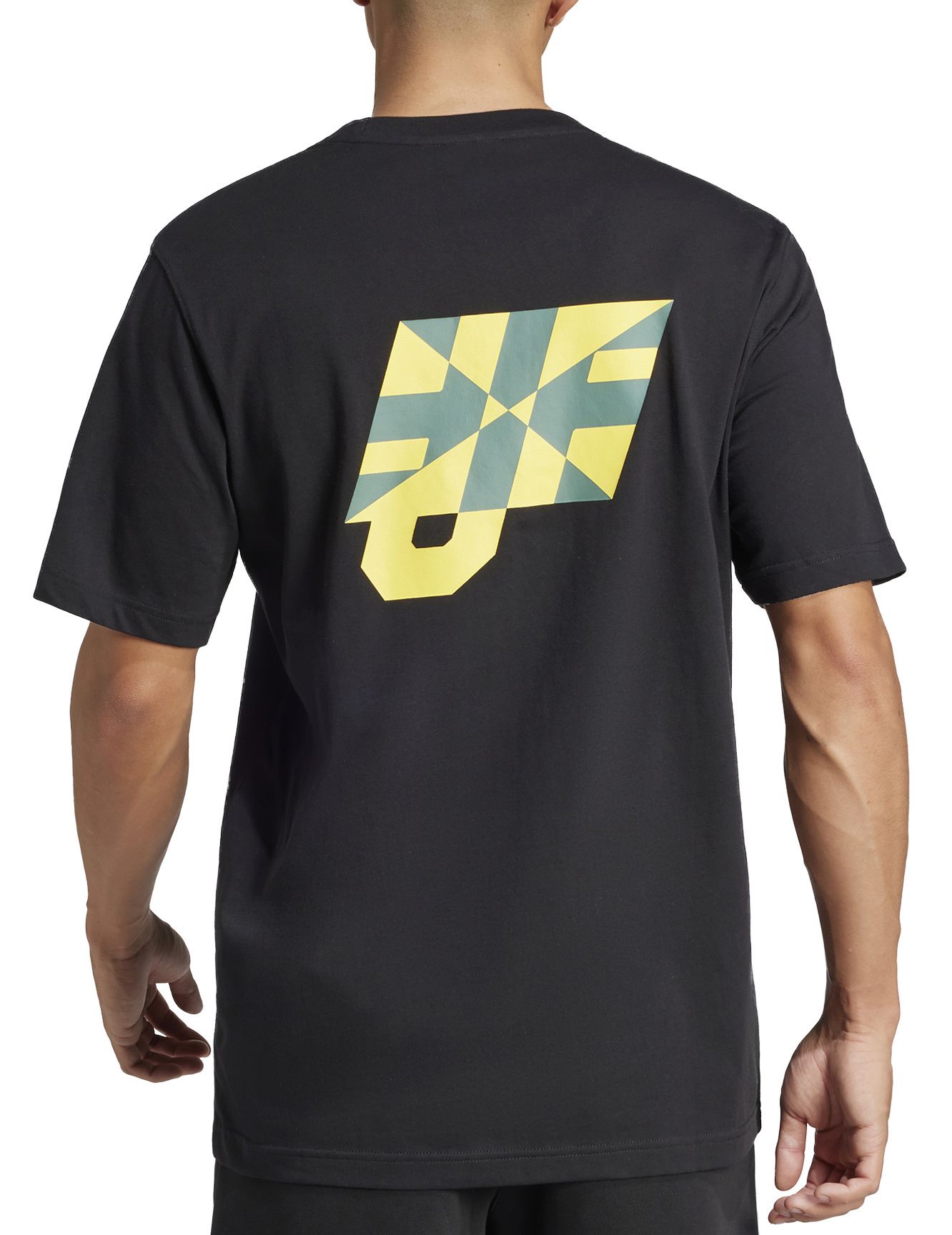 adidas Men's Jamaica 2024 Black Varsity T-Shirt product image