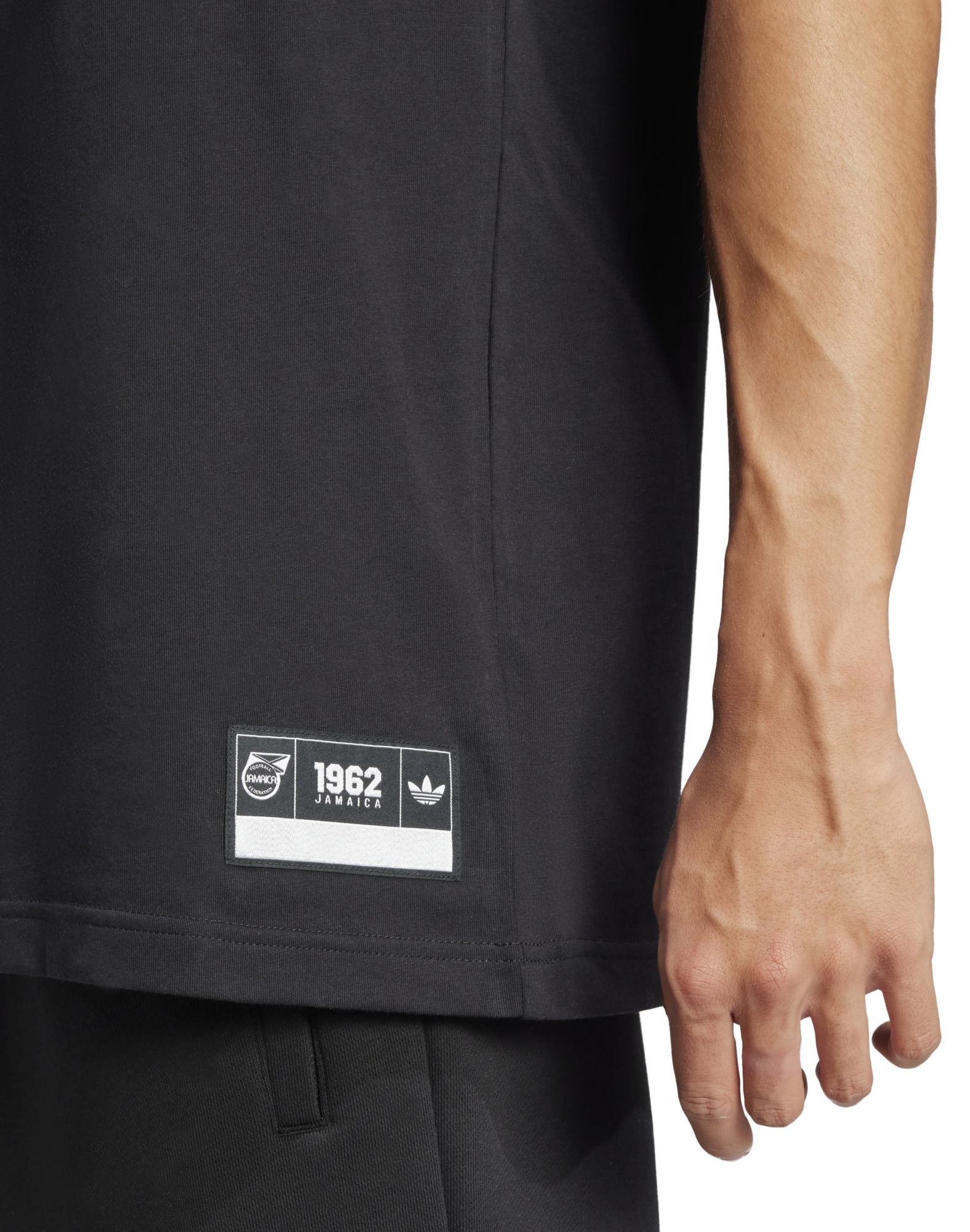 adidas Men's Jamaica 2024 Black Varsity T-Shirt product image