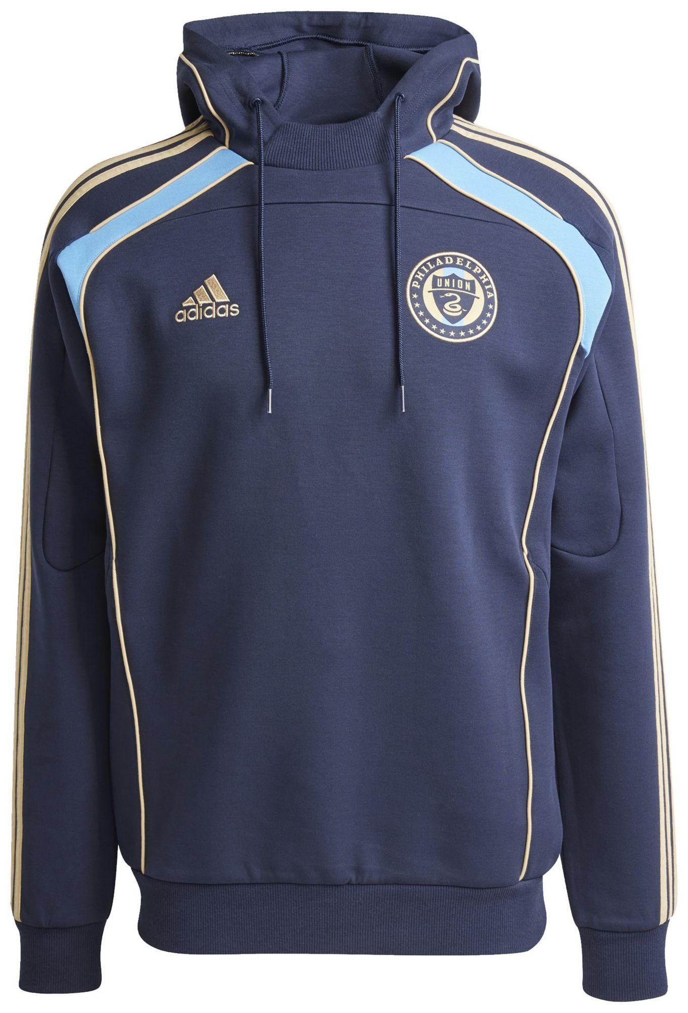 adidas Men's Philadelphia Union 2025 Navy Travel Pullover Hoodie product image