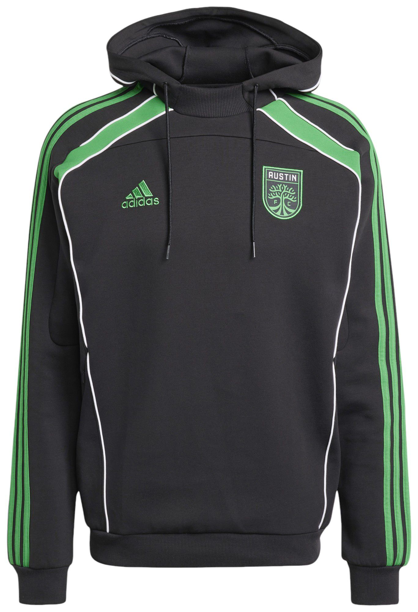 adidas Men's Austin FC 2025 Black Travel Pullover Hoodie product image
