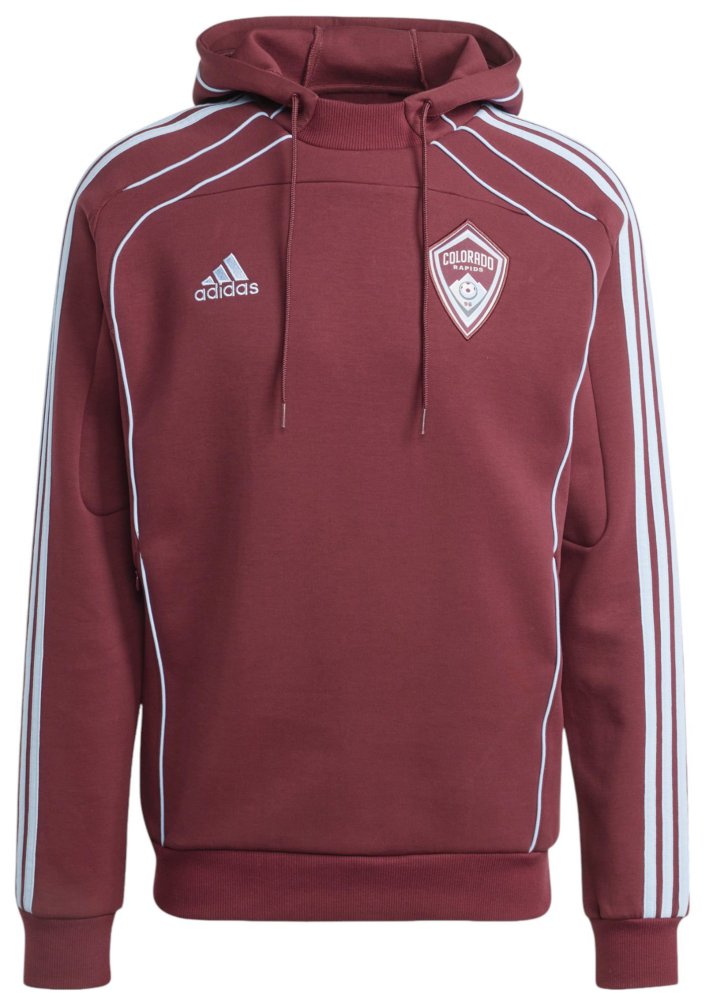 adidas Men's Colorado Rapids 2025 Red Travel Pullover Hoodie product image