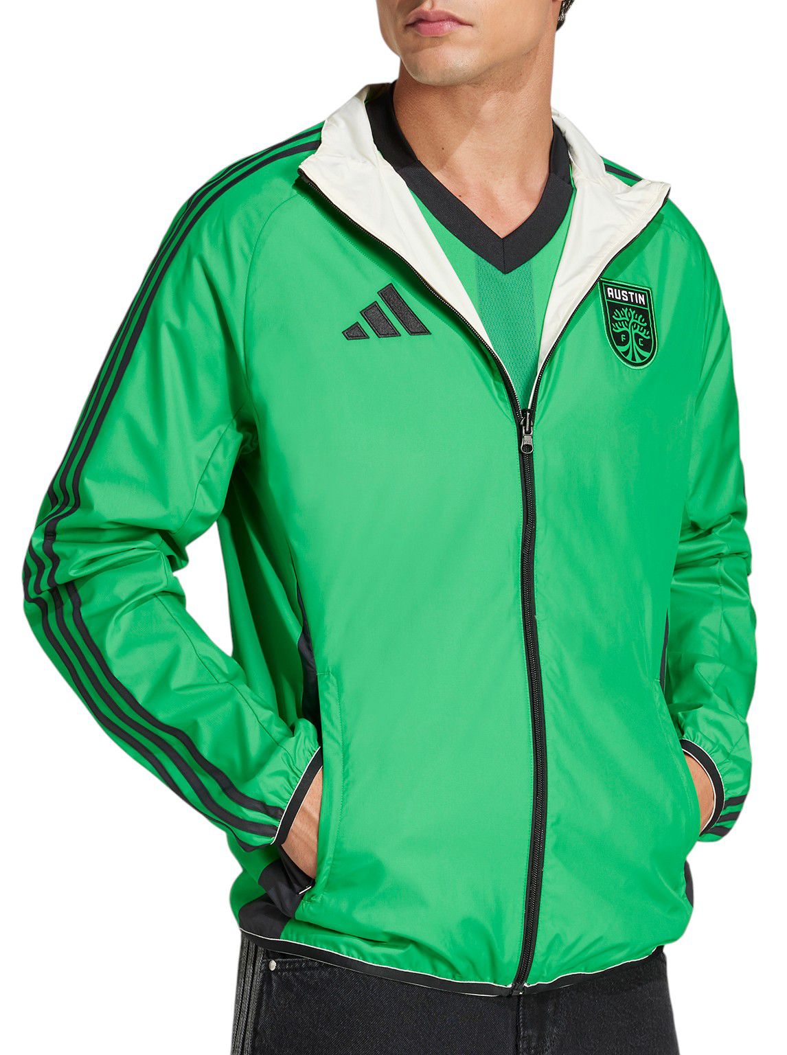 adidas Adult Austin FC 2025 Green Anthem Reversible Jacket product image