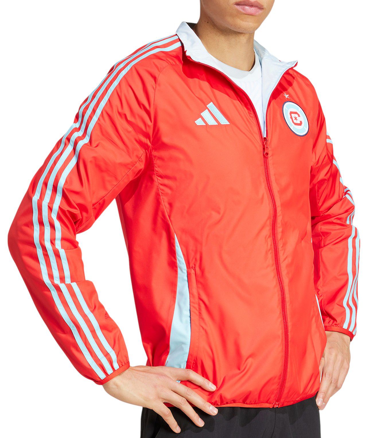 adidas Adult Chicago Fire 2025 Red Anthem Reversible Jacket product image