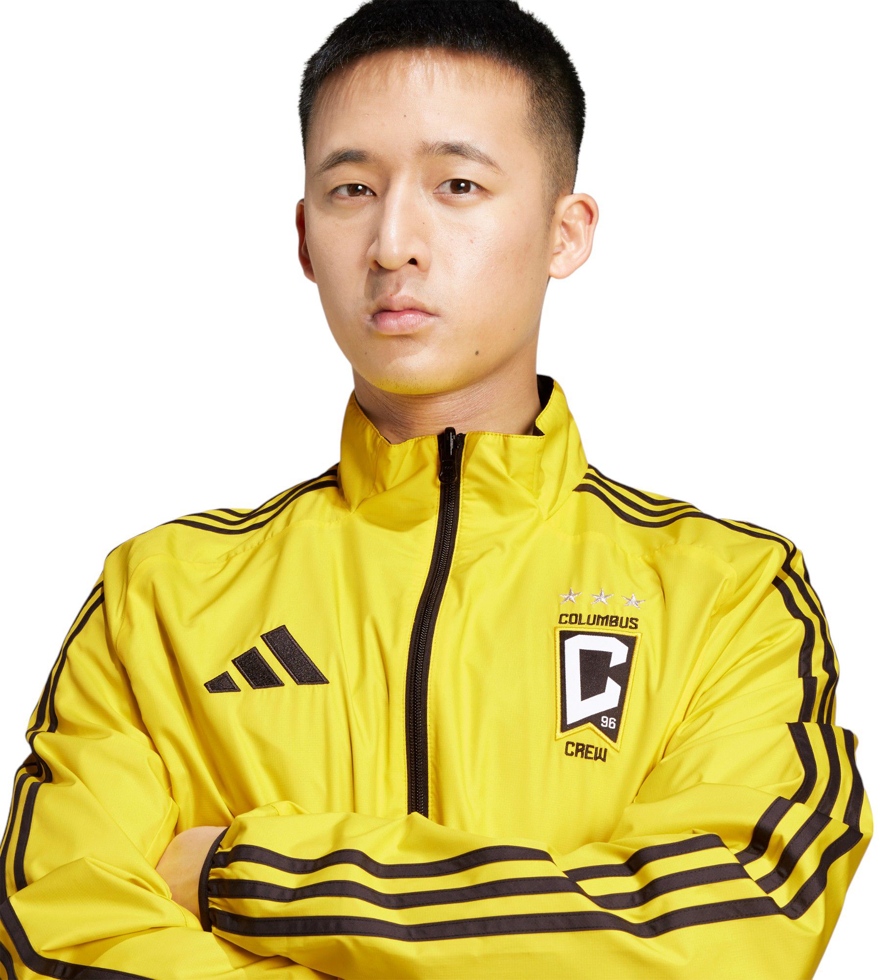 adidas Adult Columbus Crew 2025 Black Anthem Reversible Jacket product image