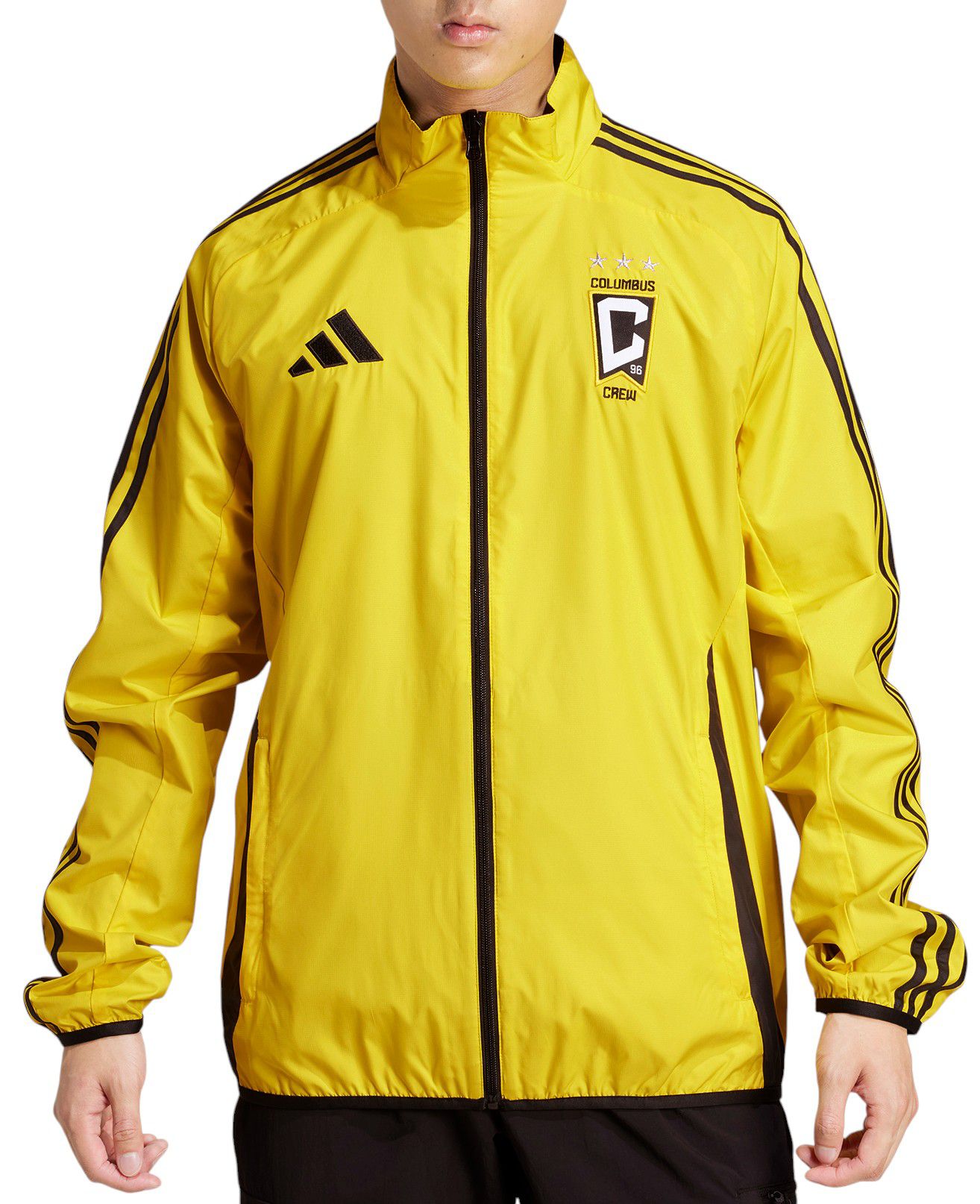 adidas Adult Columbus Crew 2025 Black Anthem Reversible Jacket product image