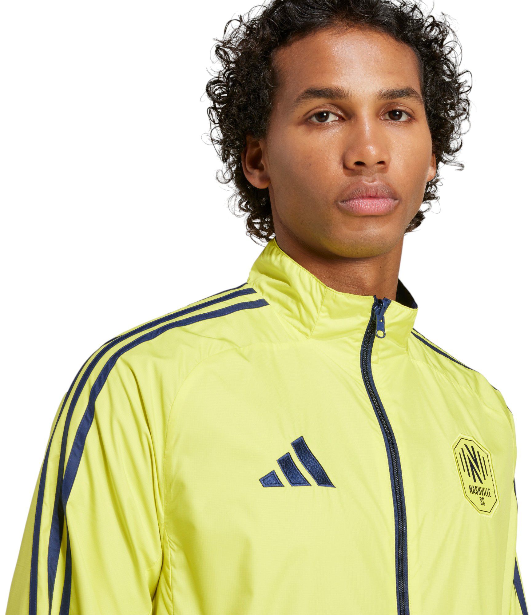 adidas Adult Nashville SC 2025 Yellow Anthem Reversible Jacket product image