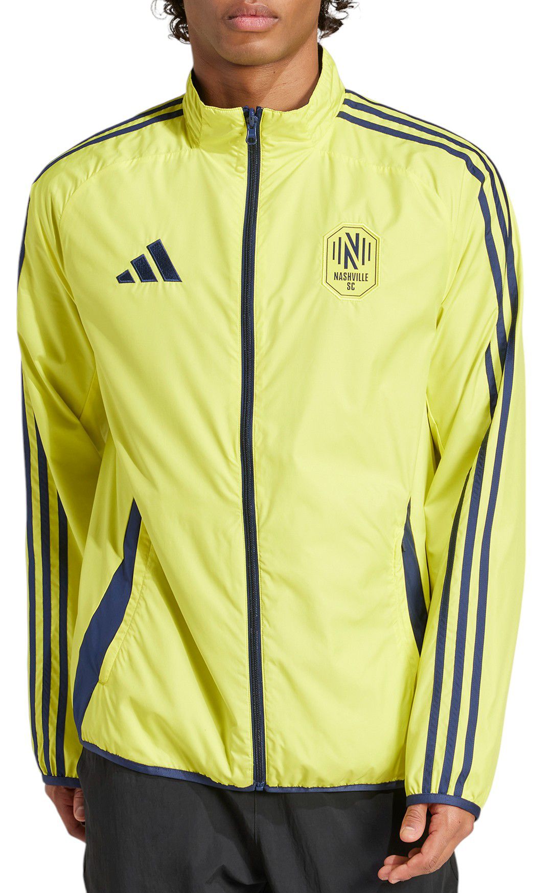 adidas Adult Nashville SC 2025 Yellow Anthem Reversible Jacket product image
