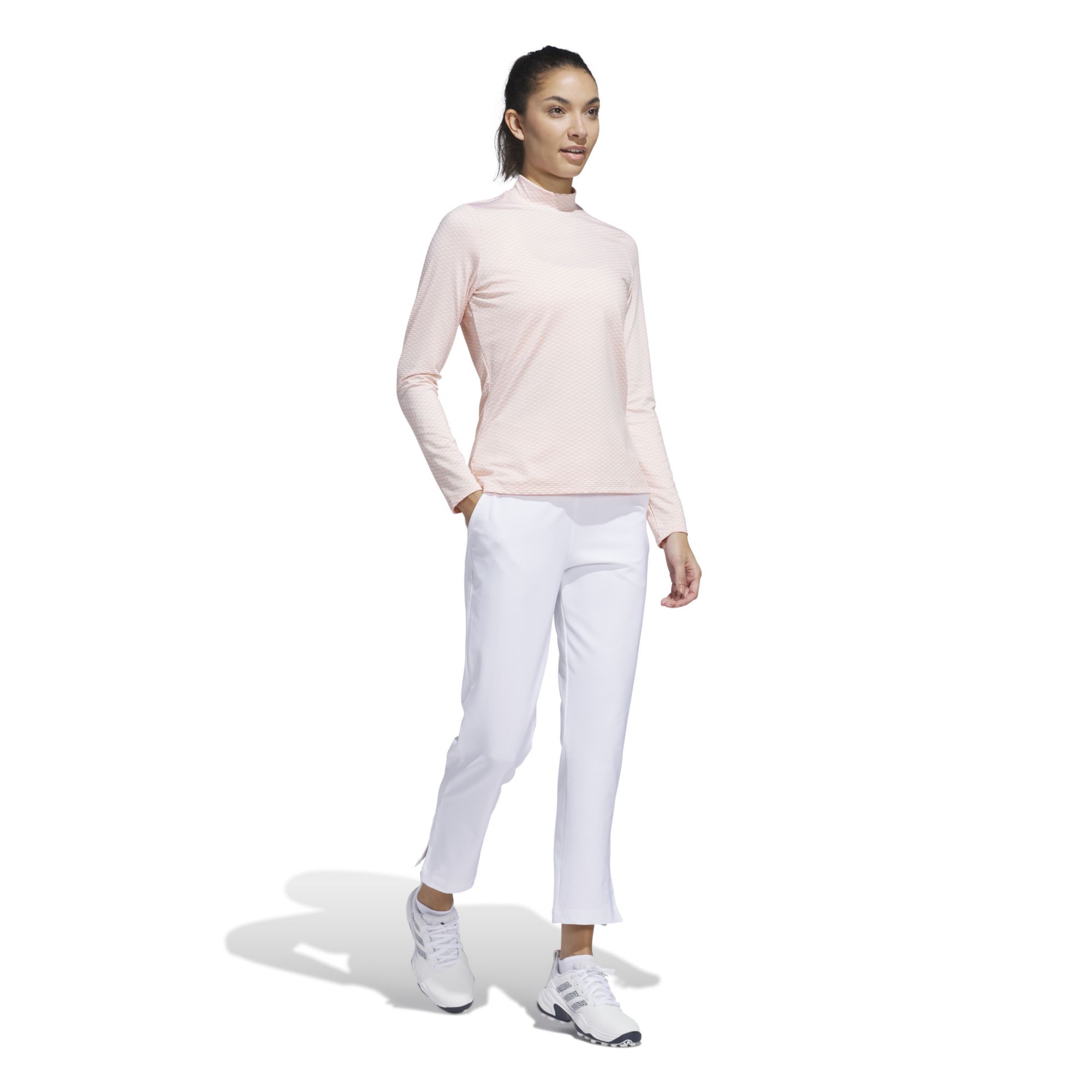 adidas Women's Beyond 2-Tone Mesh Long Sleeve Golf Shirt product image