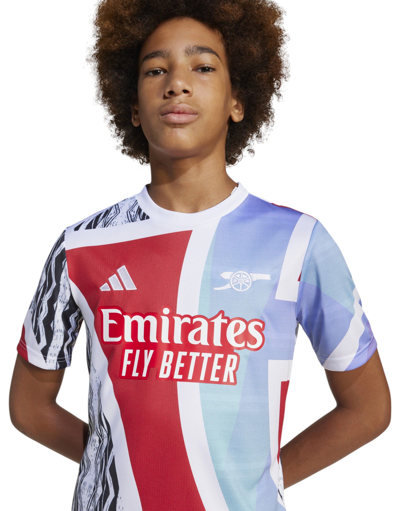 adidas Youth Arsenal 2024 Red Prematch Jersey product image